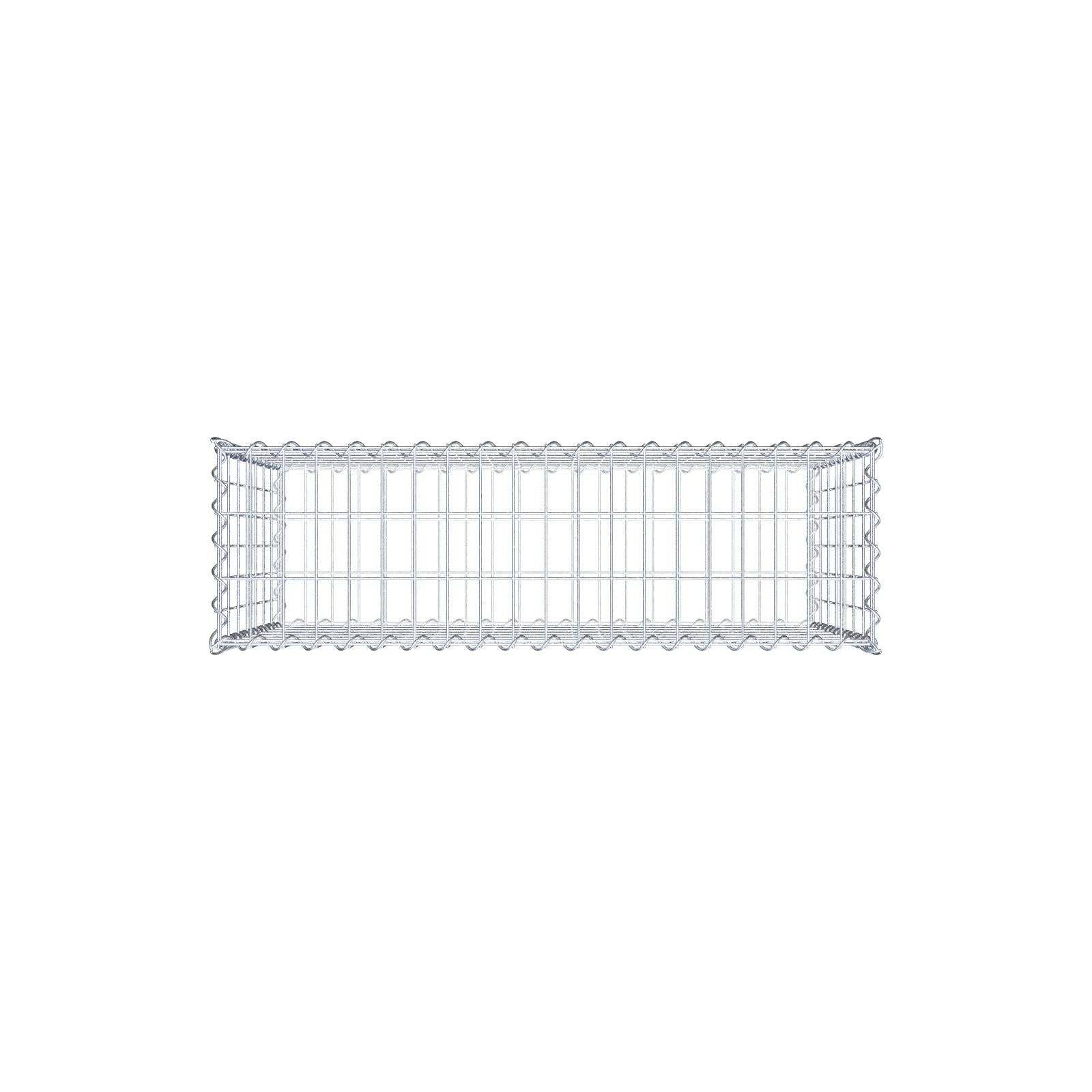 Gabione 100 cm x 70 cm x 30 cm (L x H x T), Maschenweite 5 cm x 10 cm, Spirale