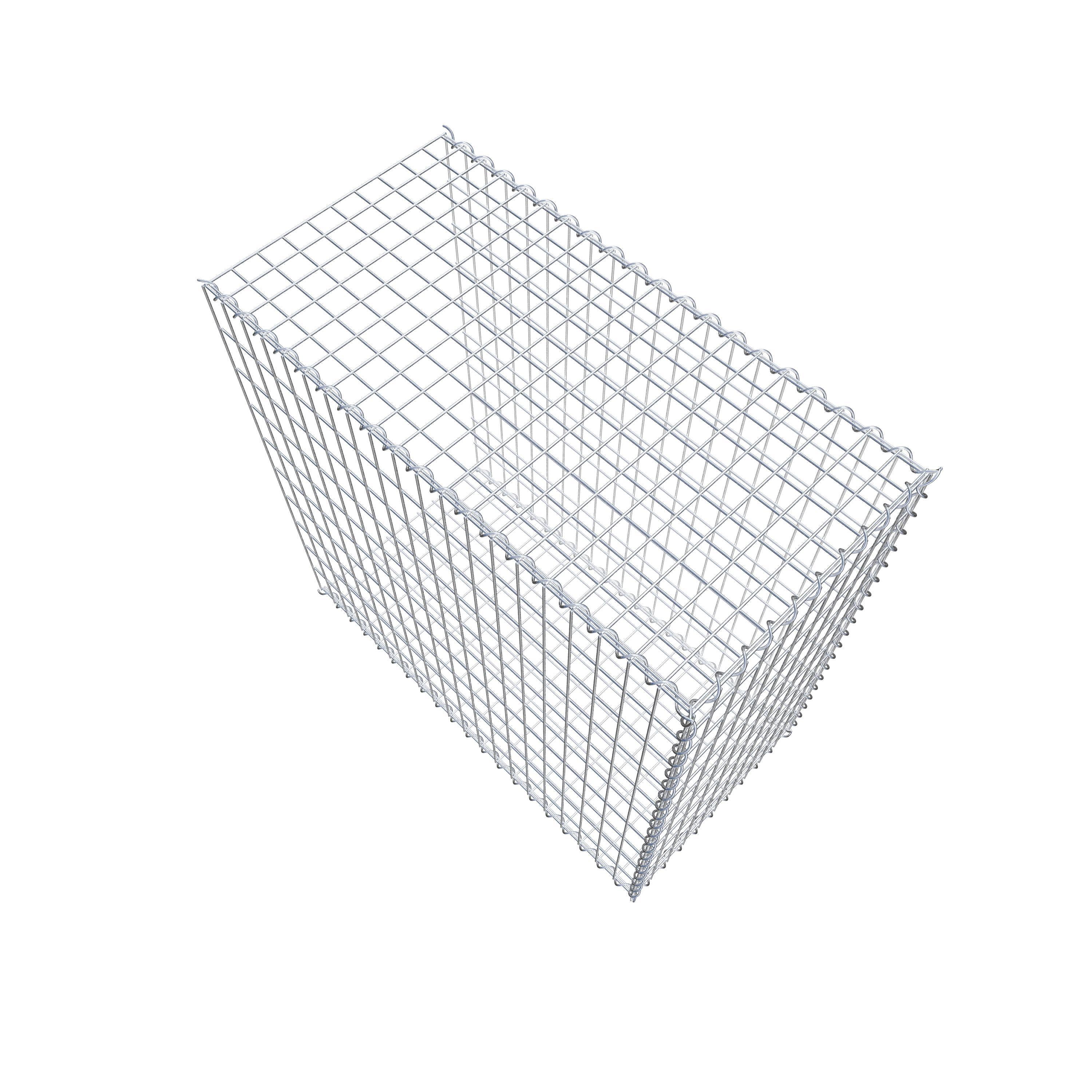 Gavión complementario tipo 2 100 cm x 100 cm x 50 cm (L x A x P), malla 5 cm x 10 cm, espiral