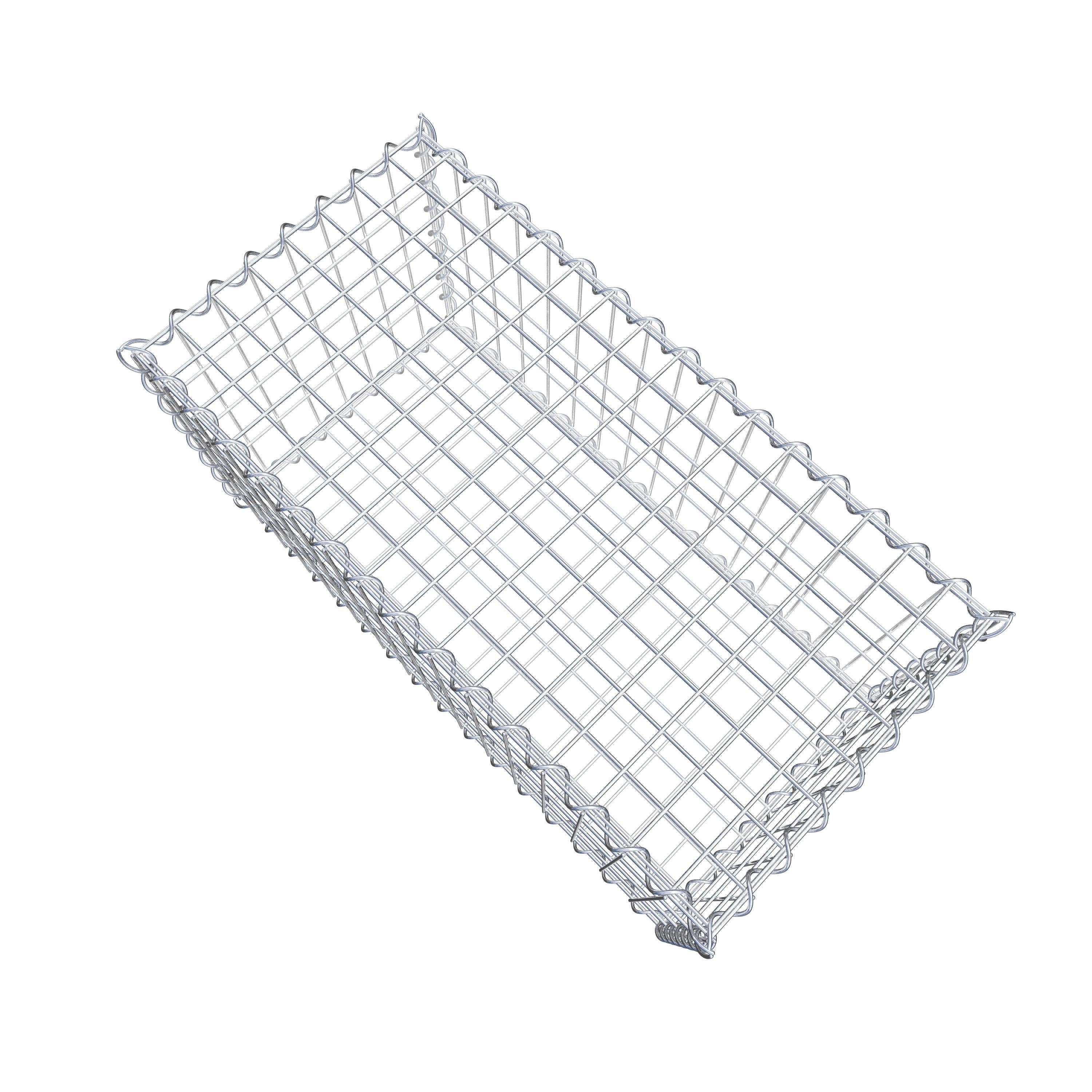 Gabion 80 cm x 40 cm x 40 cm (L x H x D), maskestørrelse 5 cm x 10 cm, spiral