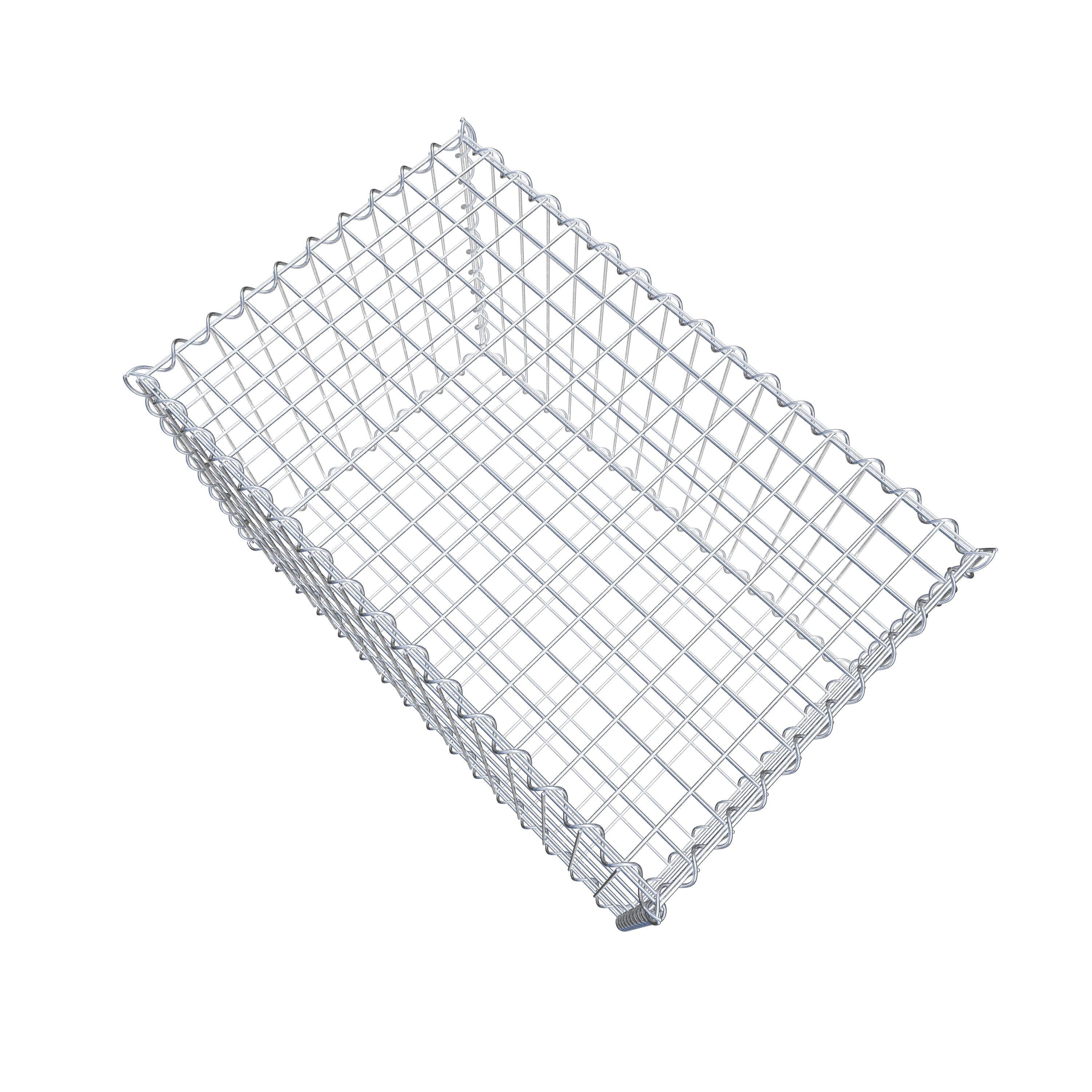 Gabion 80 cm x 50 cm x 50 cm (L x H x D), maskestørrelse 5 cm x 10 cm, spiral