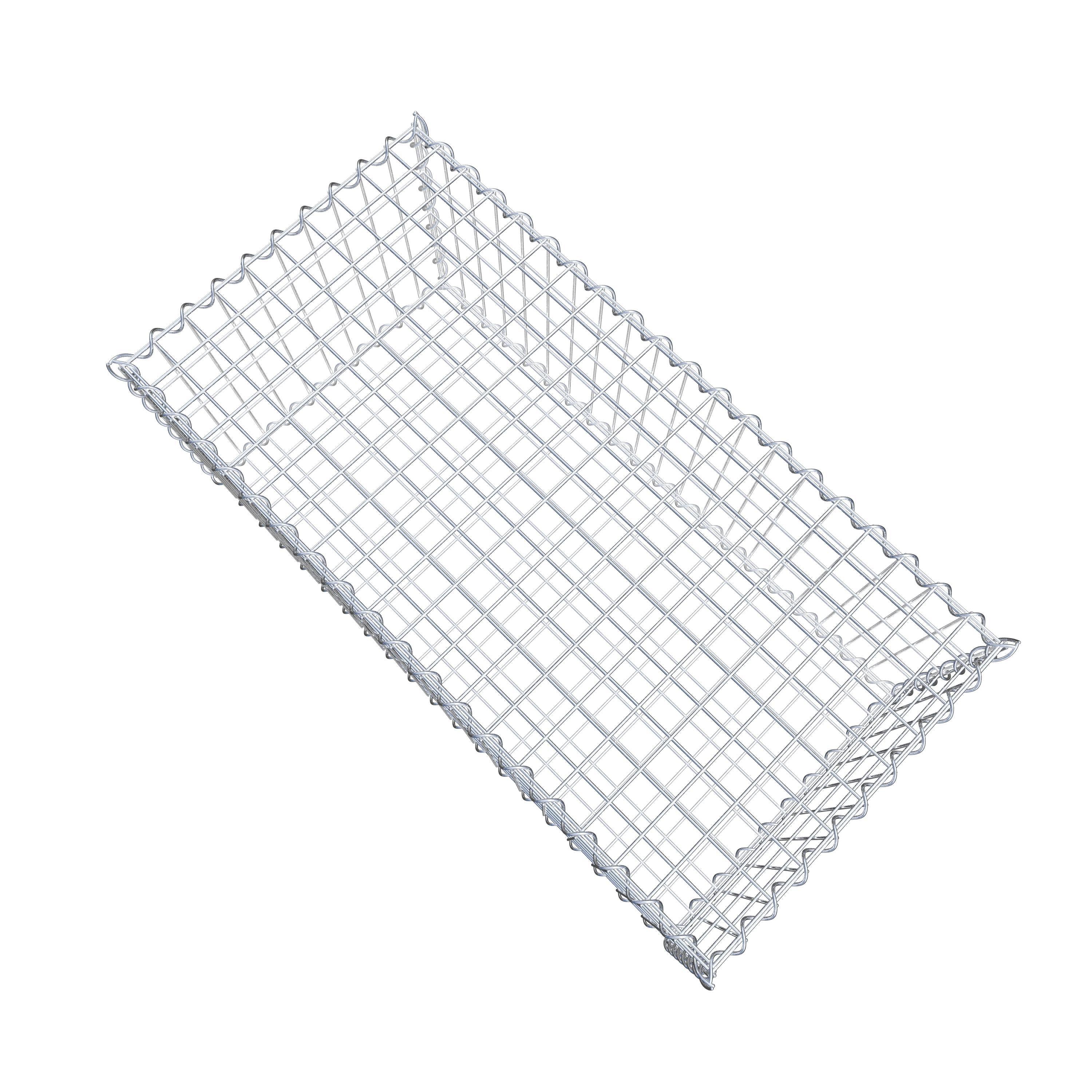 Gabion 100 cm x 40 cm x 50 cm (L x H x D), maskestørrelse 5 cm x 10 cm, spiral