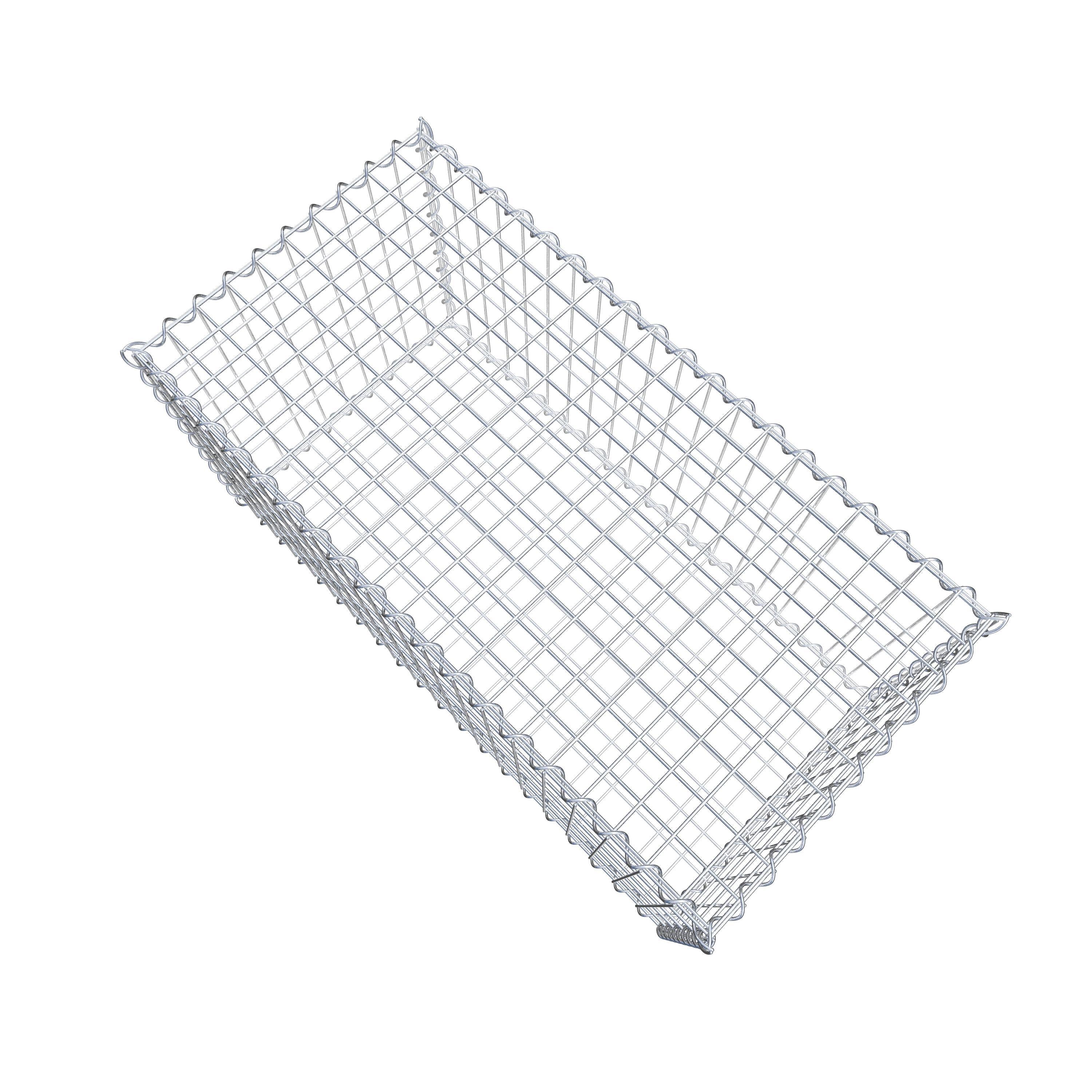 Gabion 100 cm x 50 cm x 50 cm (L x H x D), maskestørrelse 5 cm x 10 cm, spiral