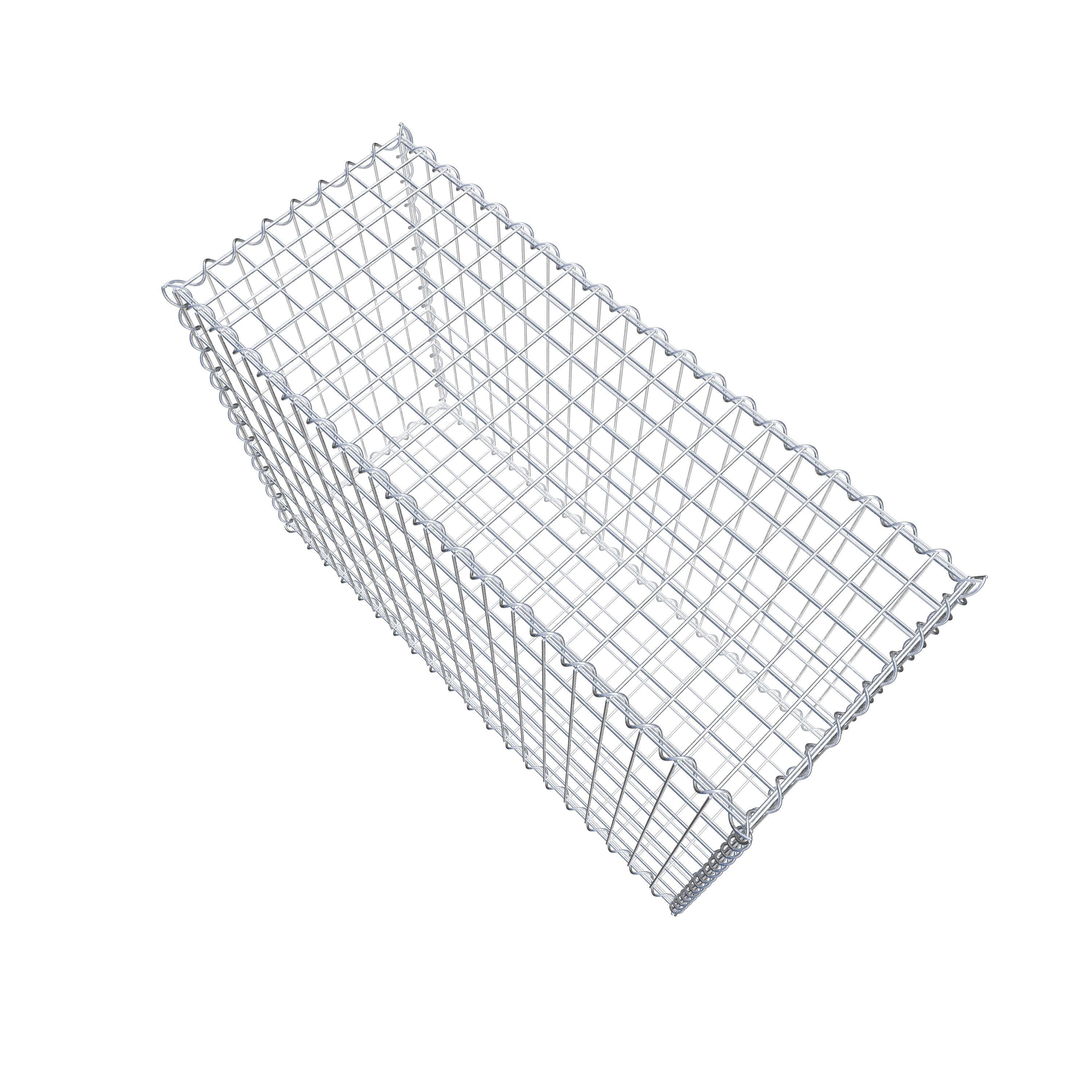 Gabion 100 cm x 70 cm x 40 cm (L x H x D), maskestørrelse 5 cm x 10 cm, spiral