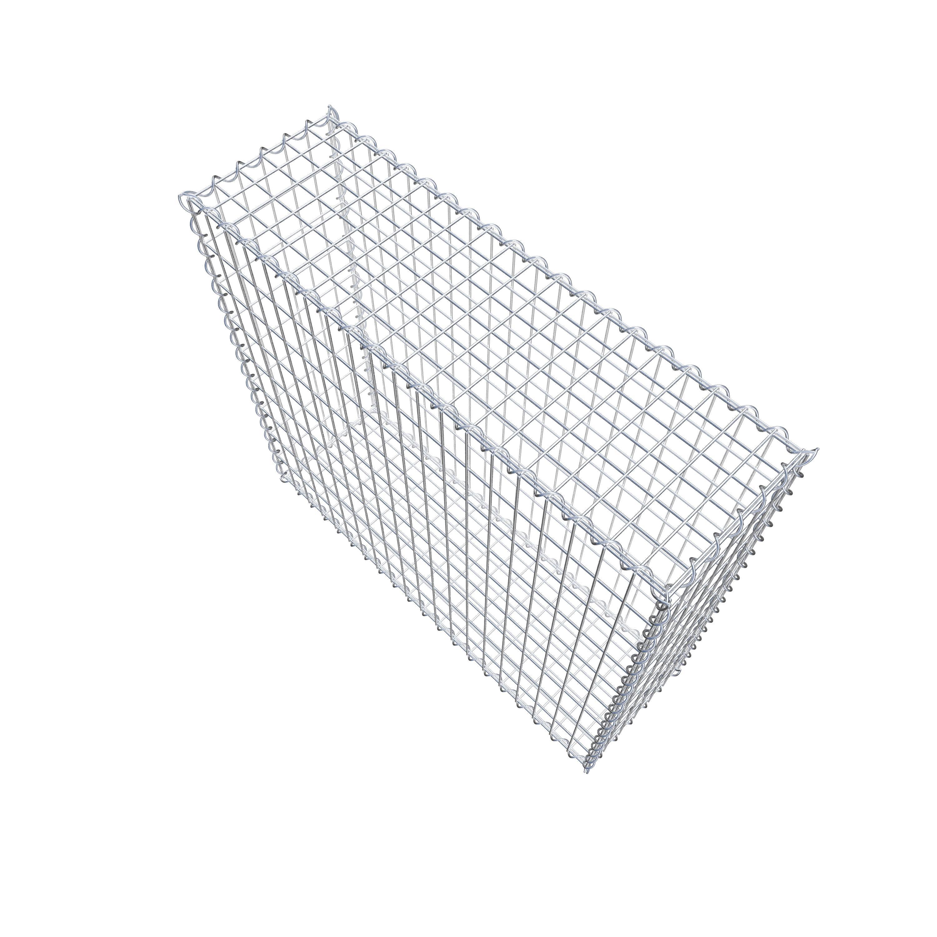 Gabion 100 cm x 90 cm x 30 cm (L x H x D), mesh size 5 cm x 10 cm, spiral