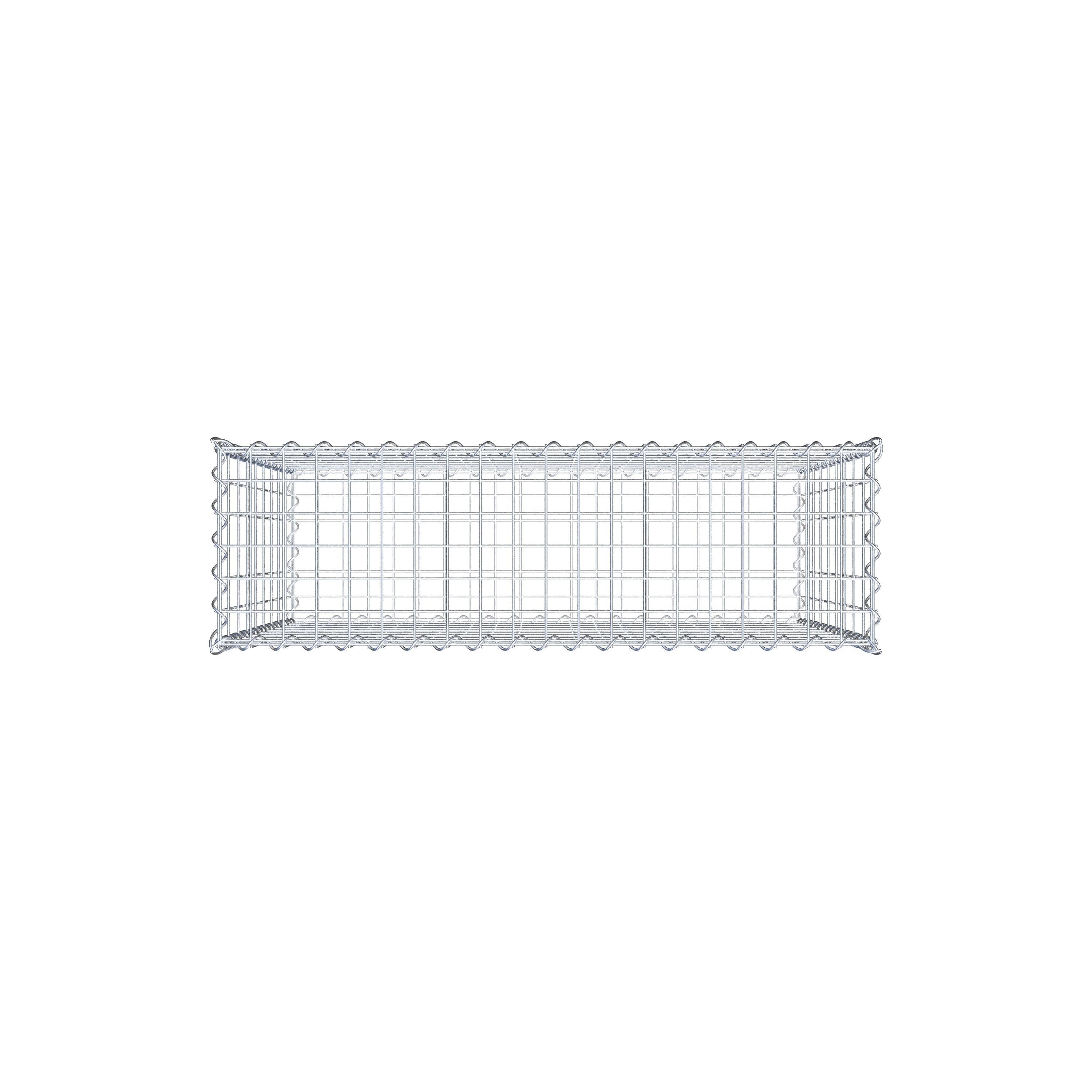 Gabion 100 cm x 90 cm x 30 cm (L x H x D), mesh size 5 cm x 10 cm, spiral