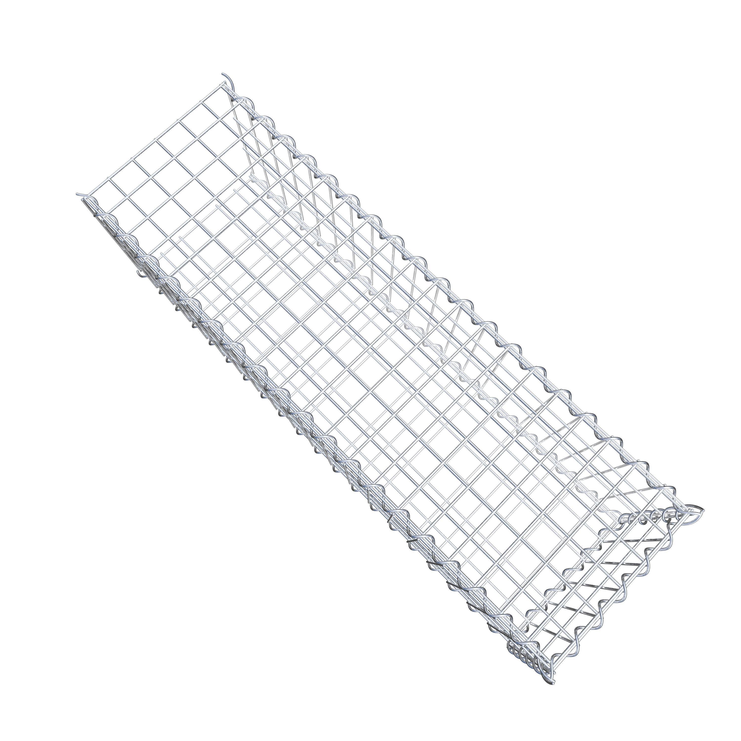 Grown-on gabion type 2 100 cm x 30 cm x 30 cm (L x H x D), mesh size 5 cm x 10 cm, spiral