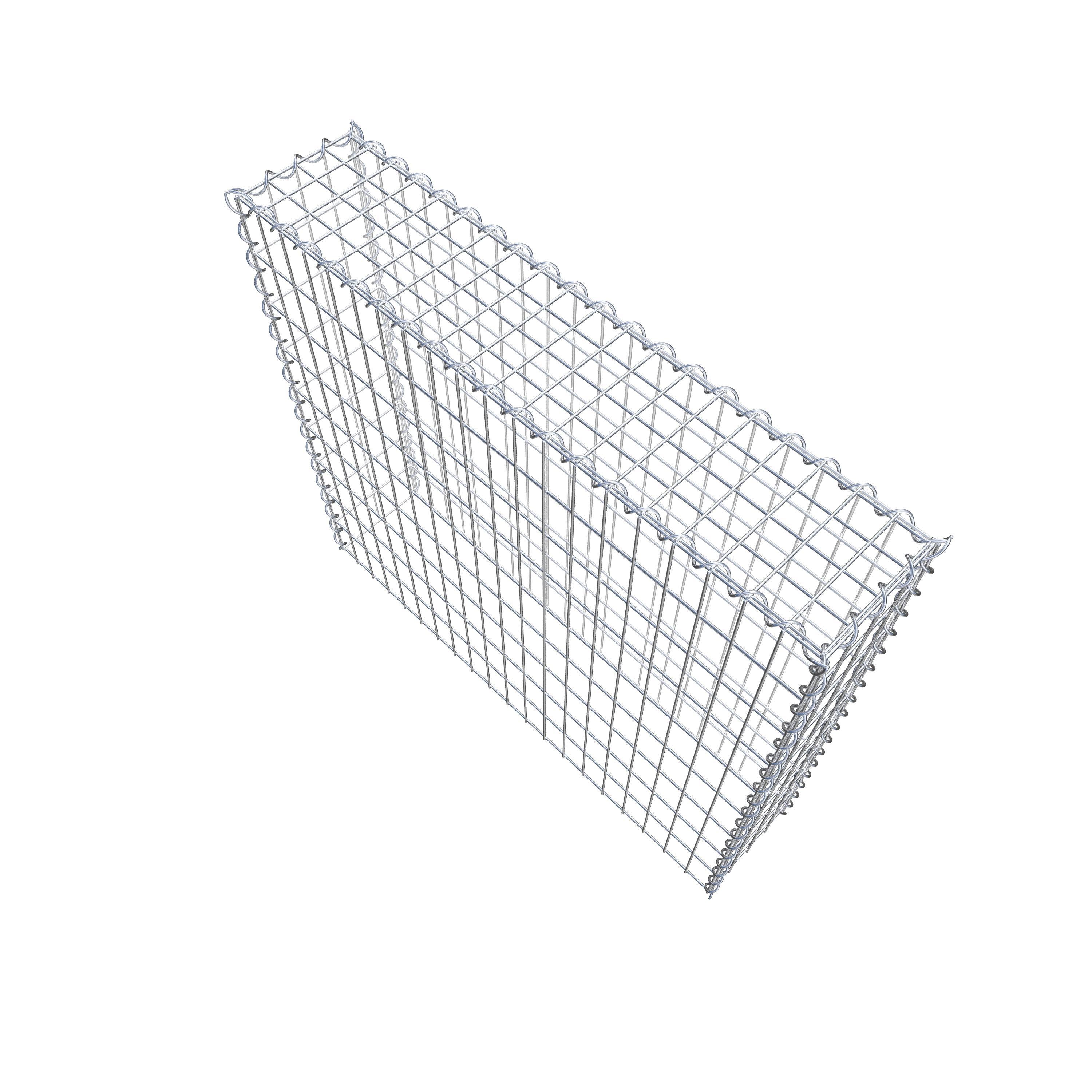 Opvokset gabion type 3 100 cm x 90 cm x 20 cm (L x H x D), maskestørrelse 5 cm x 10 cm, spiral