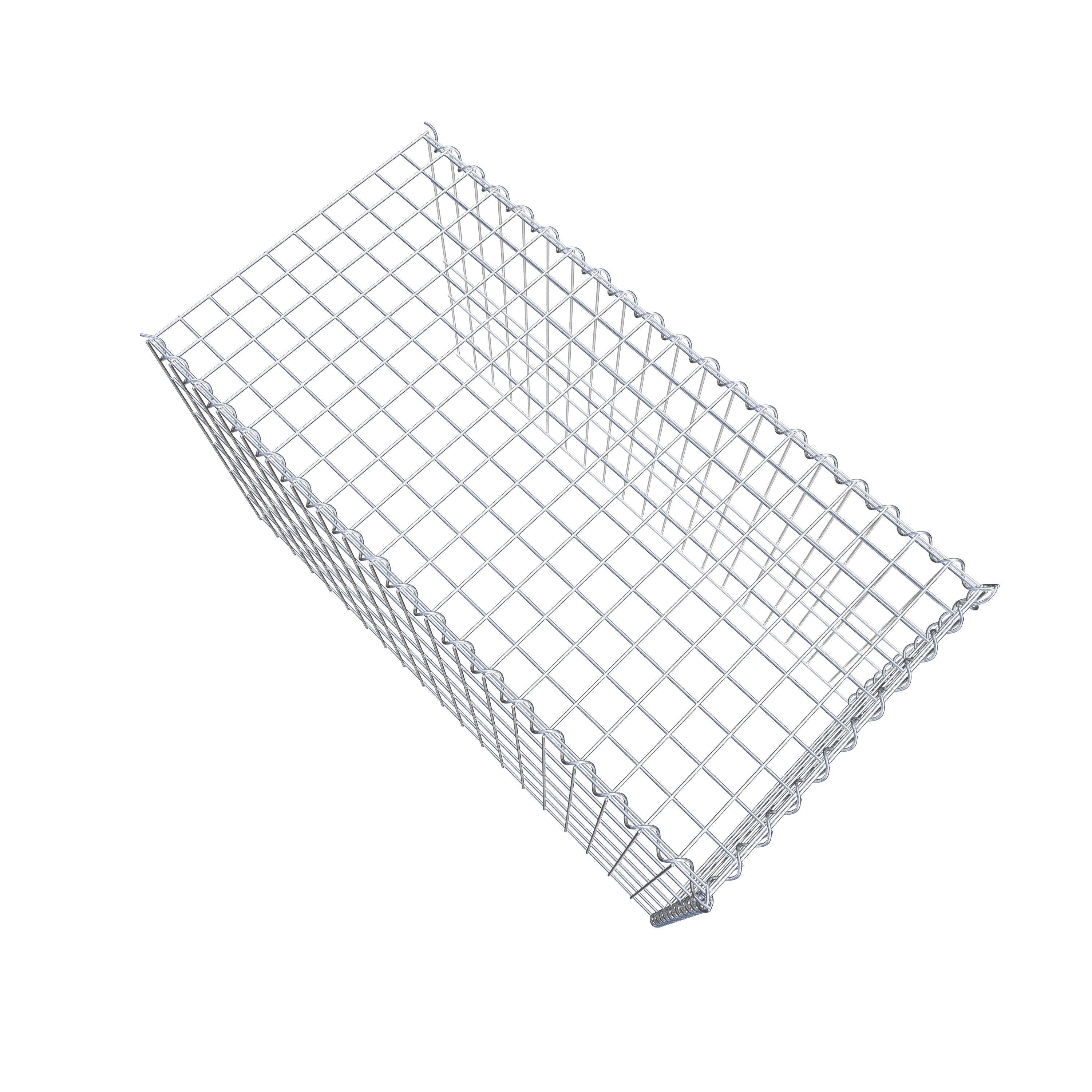 Grown-on gabion type 4 100 cm x 60 cm x 50 cm (L x H x D), mesh size 5 cm x 10 cm, spiral