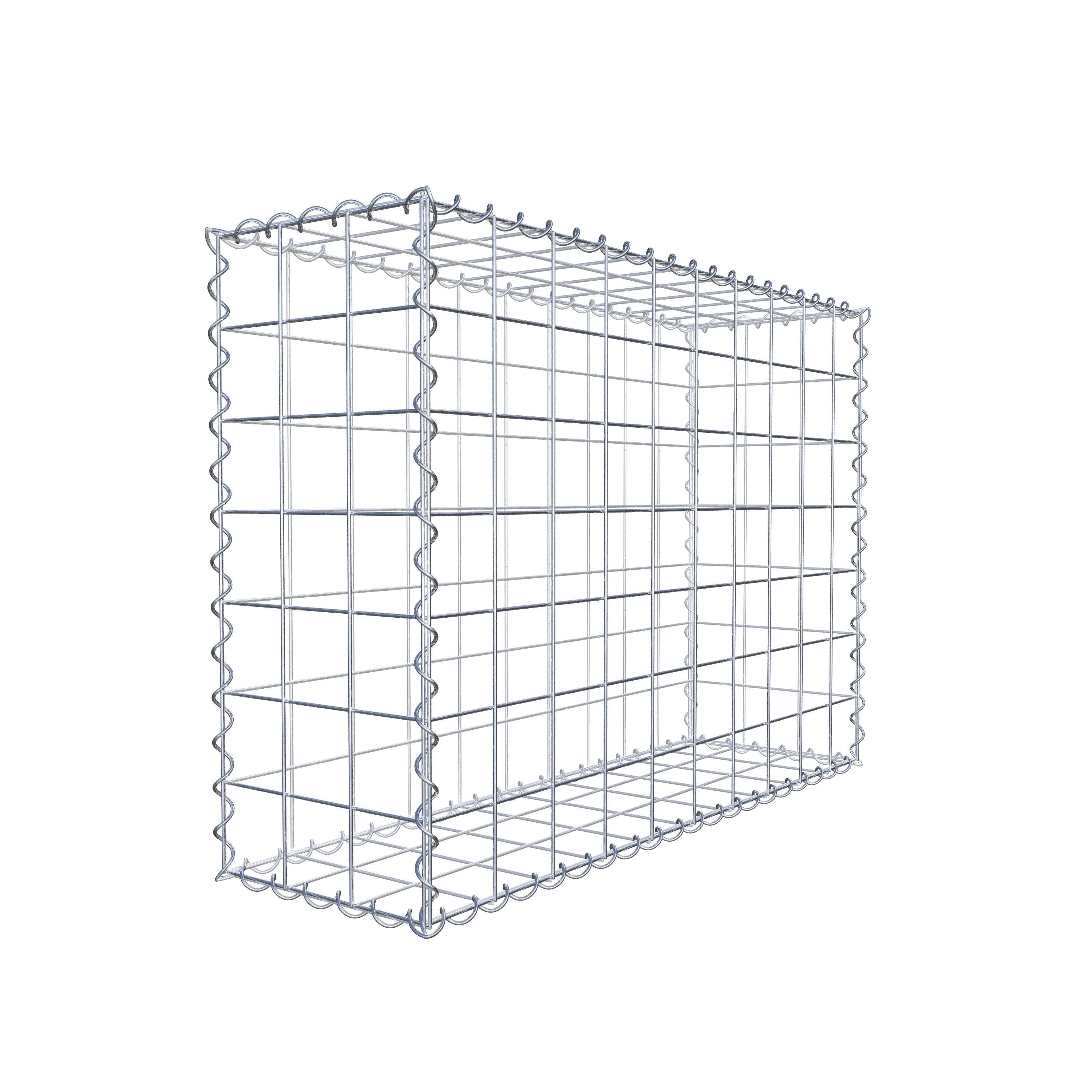 Gabion 100 cm x 70 cm x 30 cm (L x H x D), mesh size 10 cm x 10 cm, spiral