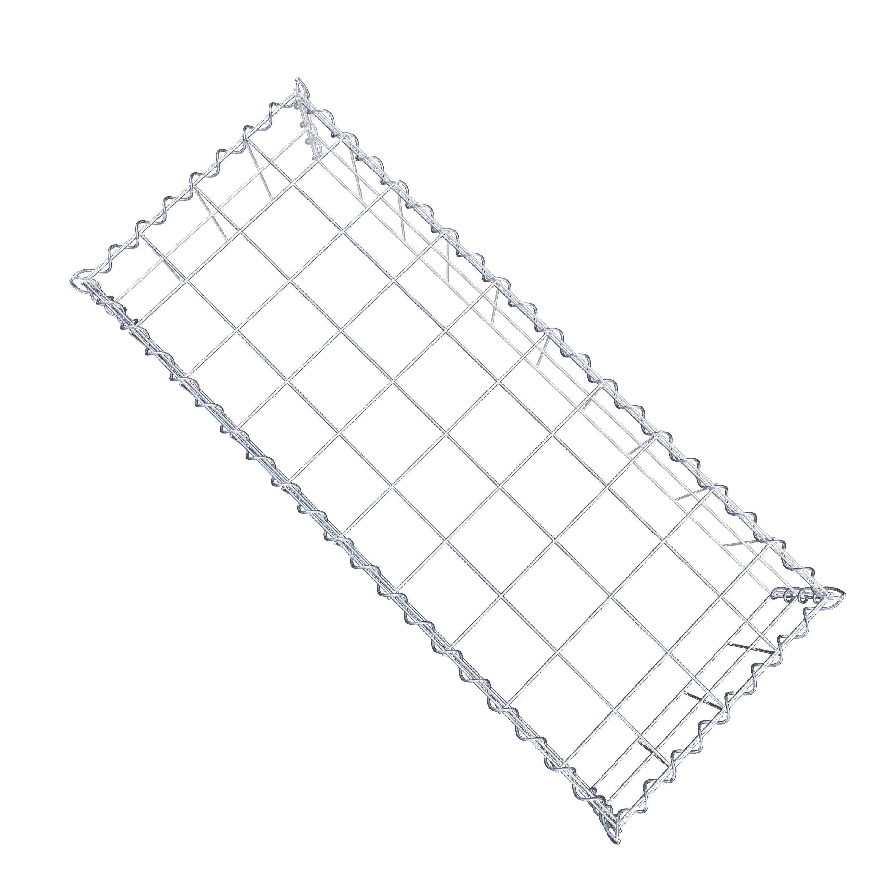 Grown-on gabion type 3 100 cm x 20 cm x 40 cm (L x H x D), mesh size 10 cm x 10 cm, spiral