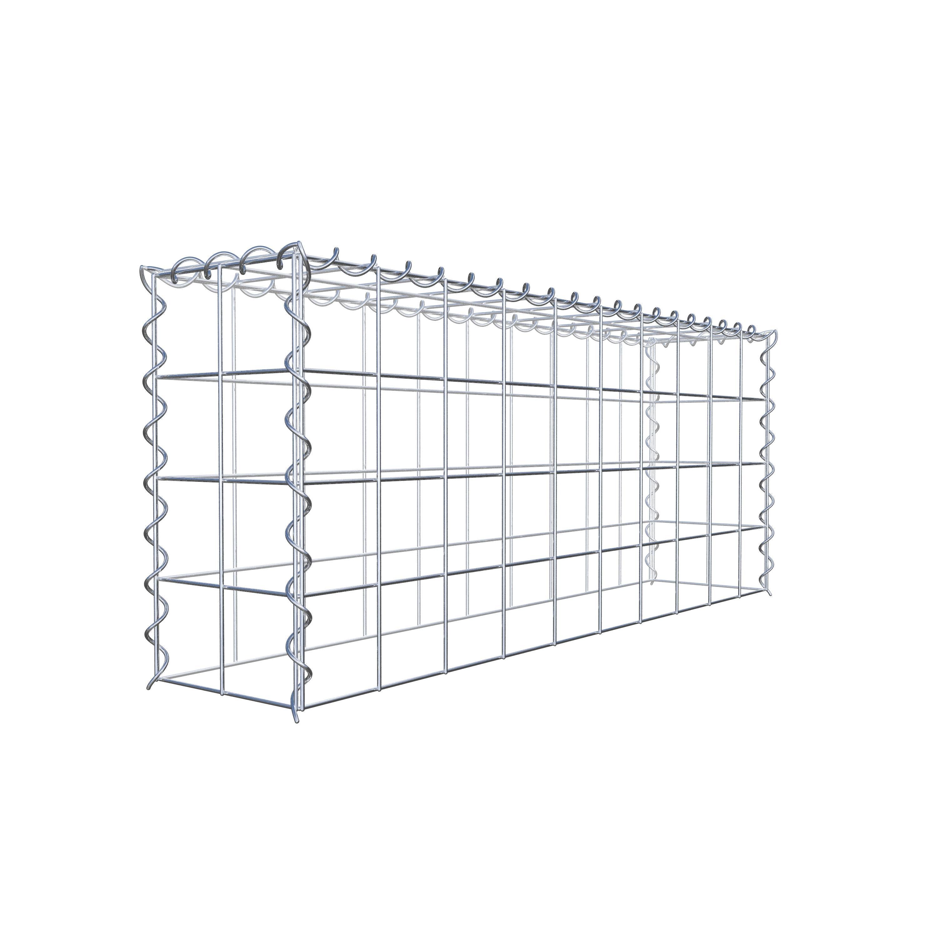 Gabbione aggiuntivo tipo 3 100 cm x 40 cm x 20 cm (L x A x P), maglia 10 cm x 10 cm, spirale