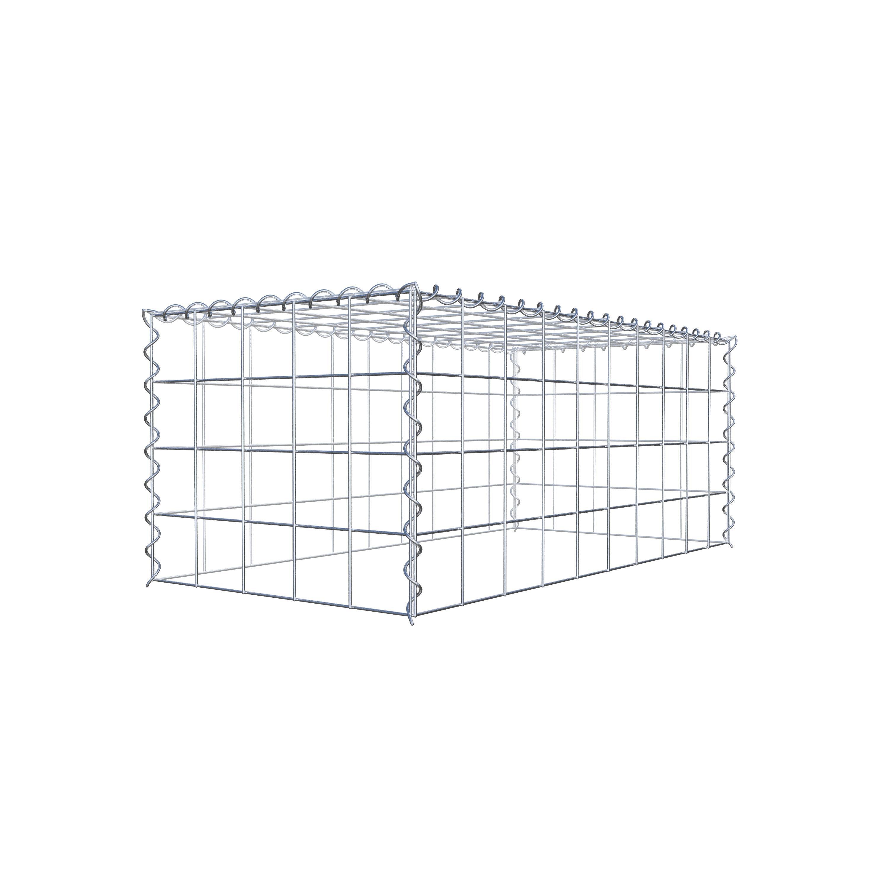 Grown-on gabion type 3 100 cm x 40 cm x 50 cm (L x H x D), mesh size 10 cm x 10 cm, spiral