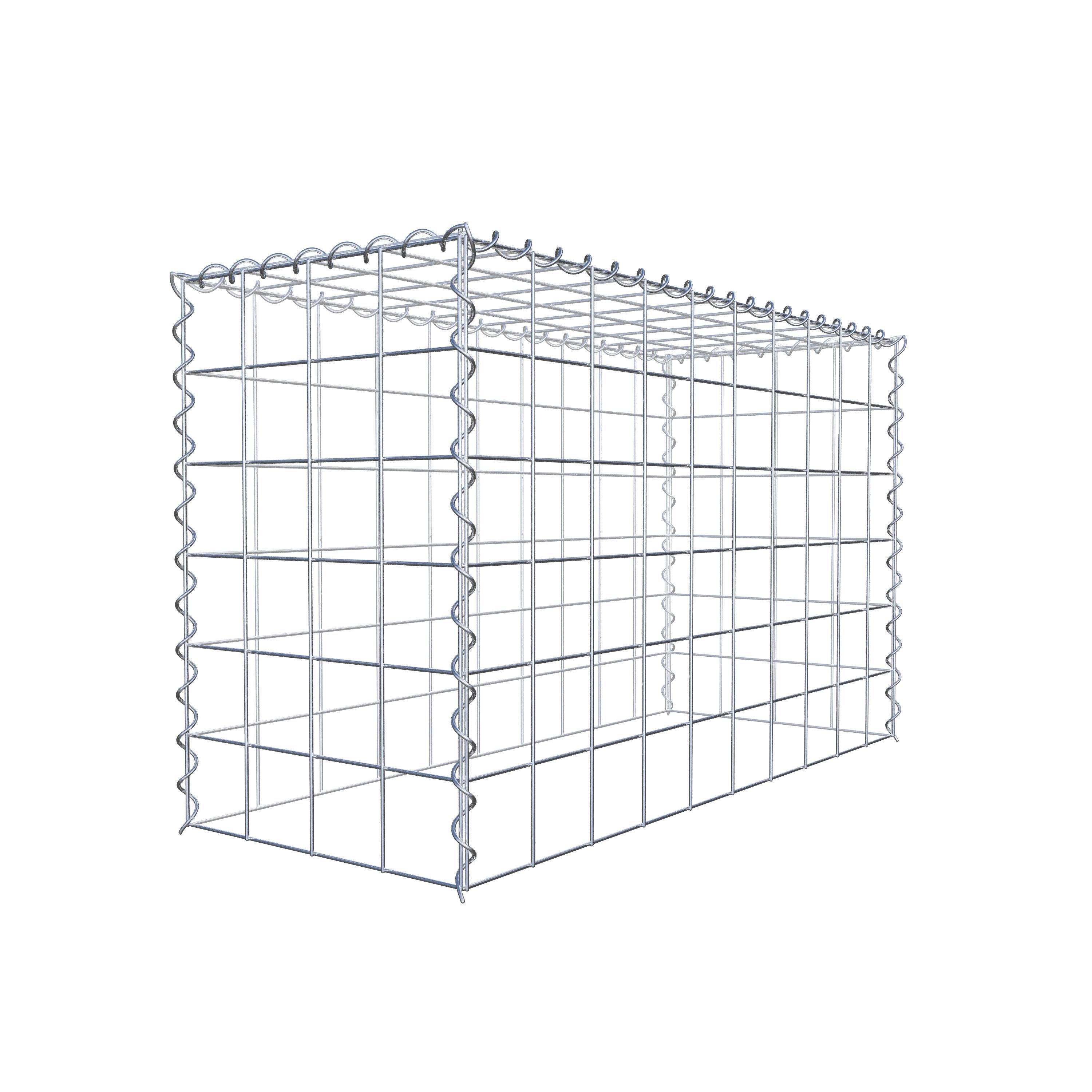 Anbaugabione Typ 3 100 cm x 60 cm x 40 cm (L x H x T), Maschenweite 10 cm x 10 cm, Spirale