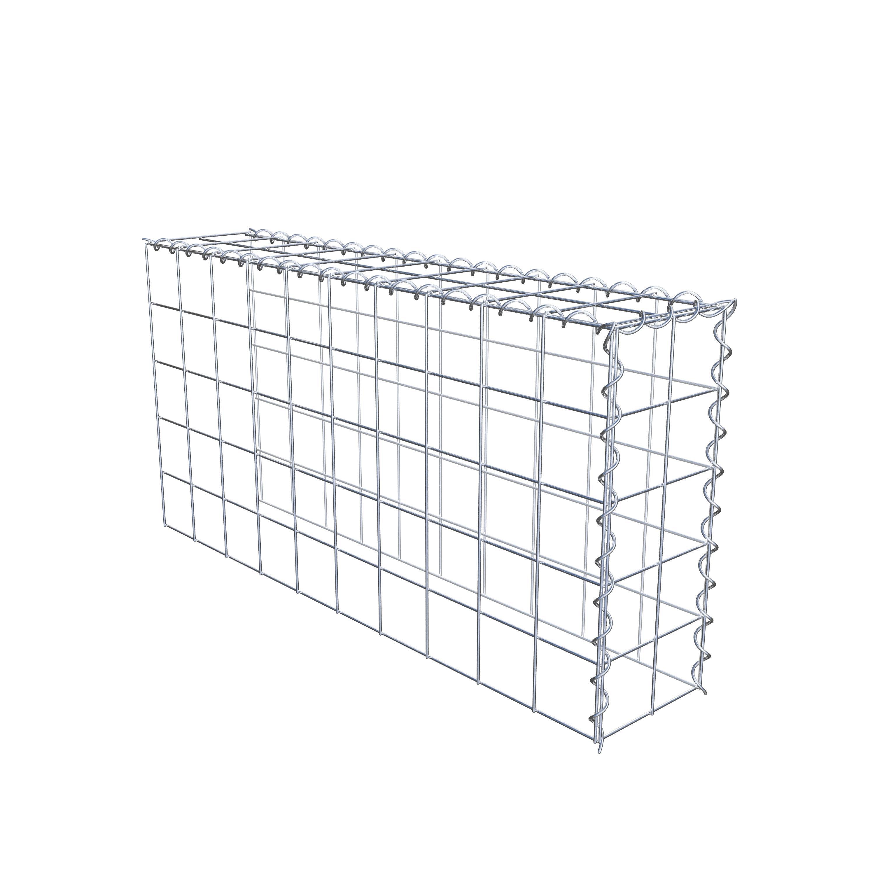 Anbaugabione Typ 4 100 cm x 50 cm x 20 cm (L x H x T), Maschenweite 10 cm x 10 cm, Spirale