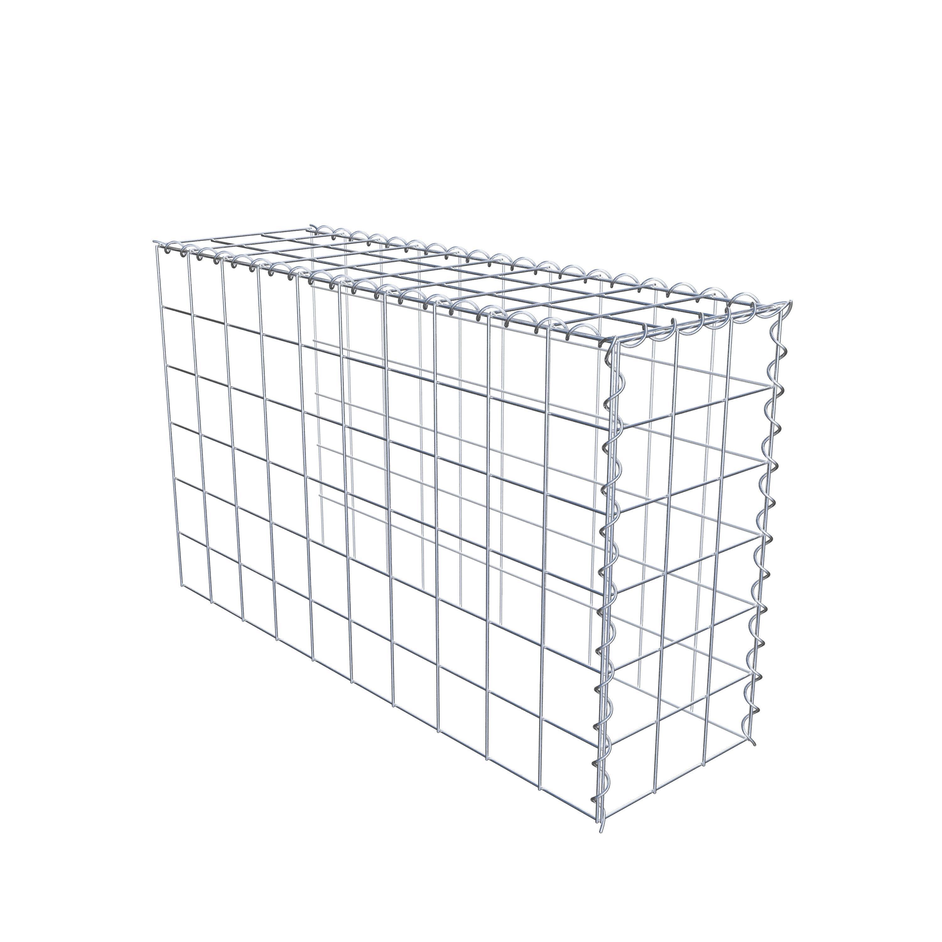 Grown-on gabion type 4 100 cm x 60 cm x 30 cm (L x H x D), mesh size 10 cm x 10 cm, spiral