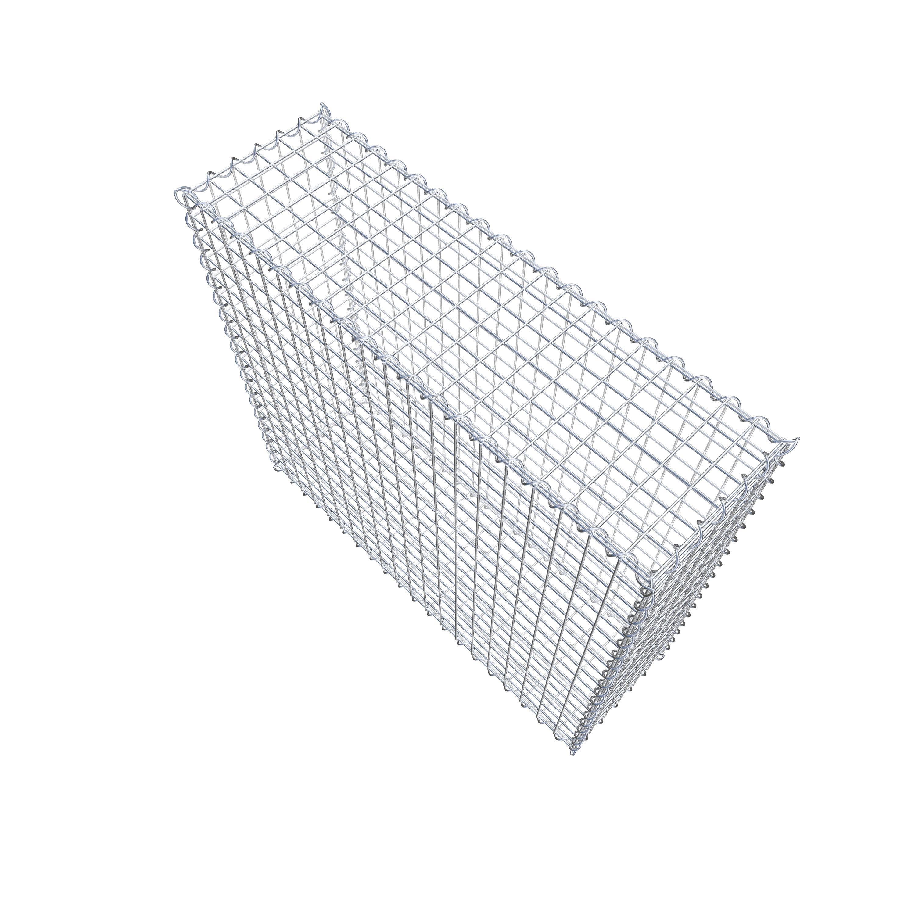 Gabion 100 cm x 90 cm x 30 cm (L x H x D), maskstorlek 5 cm x 5 cm, spiral