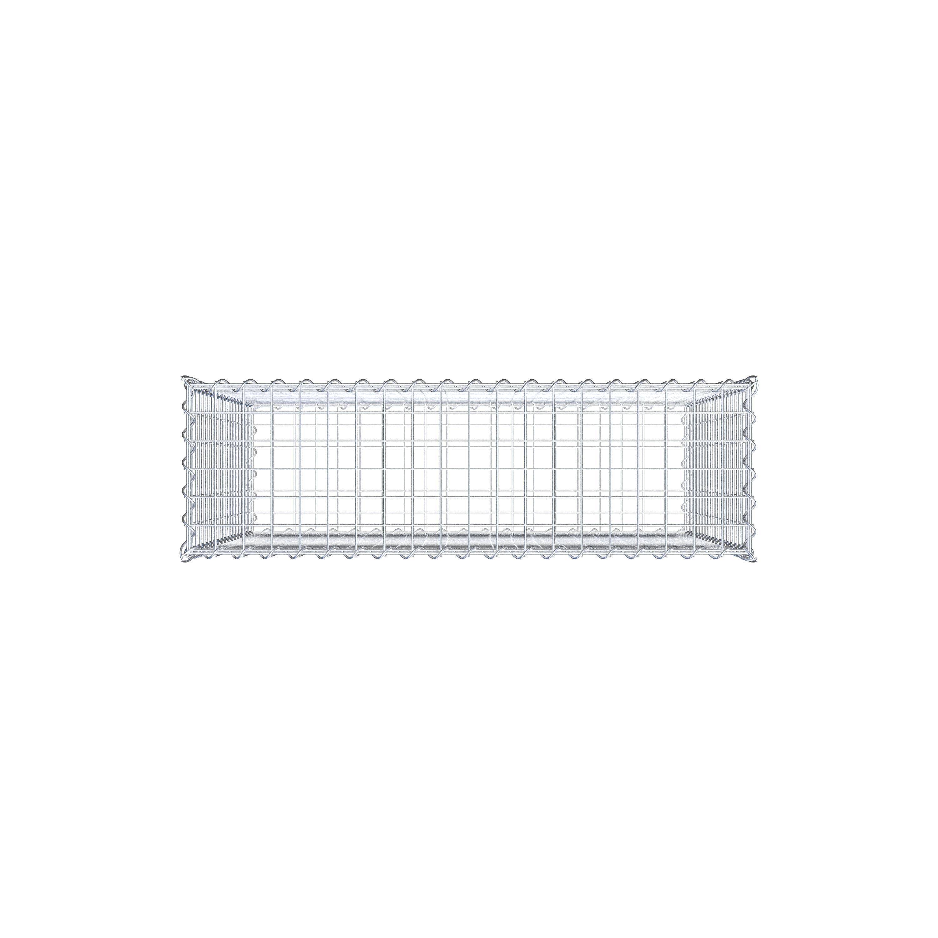 Gabion 100 cm x 90 cm x 30 cm (L x H x D), maskstorlek 5 cm x 5 cm, spiral