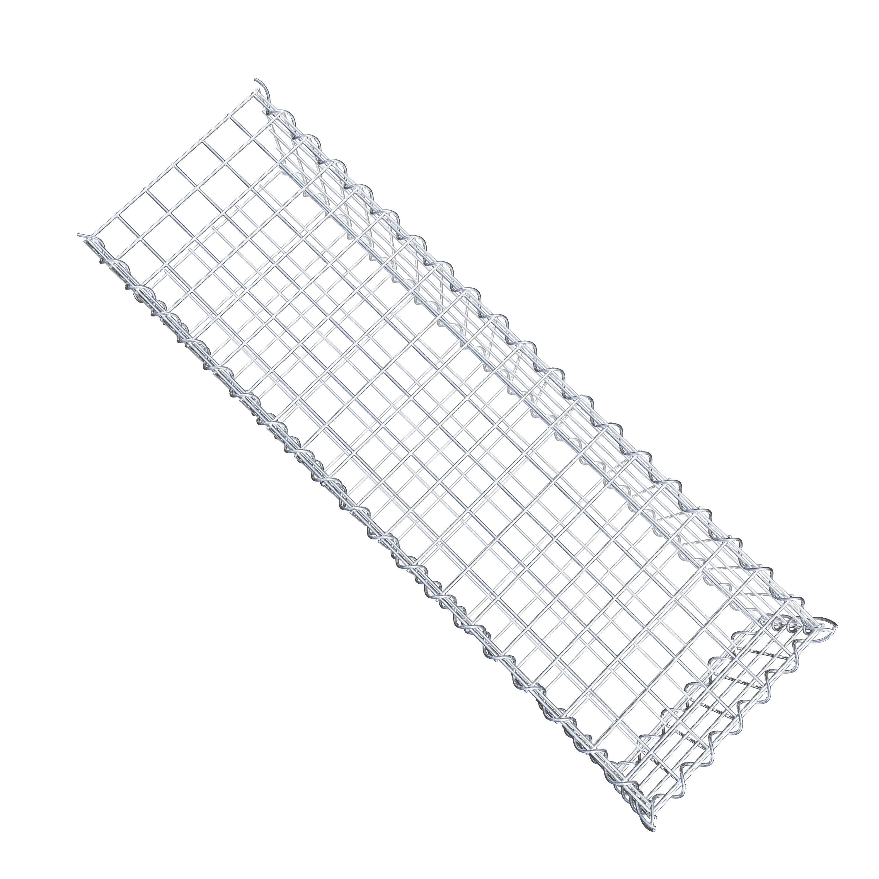 Gavión complementario tipo 2 100 cm x 20 cm x 30 cm (L x A x P), malla 5 cm x 5 cm, espiral