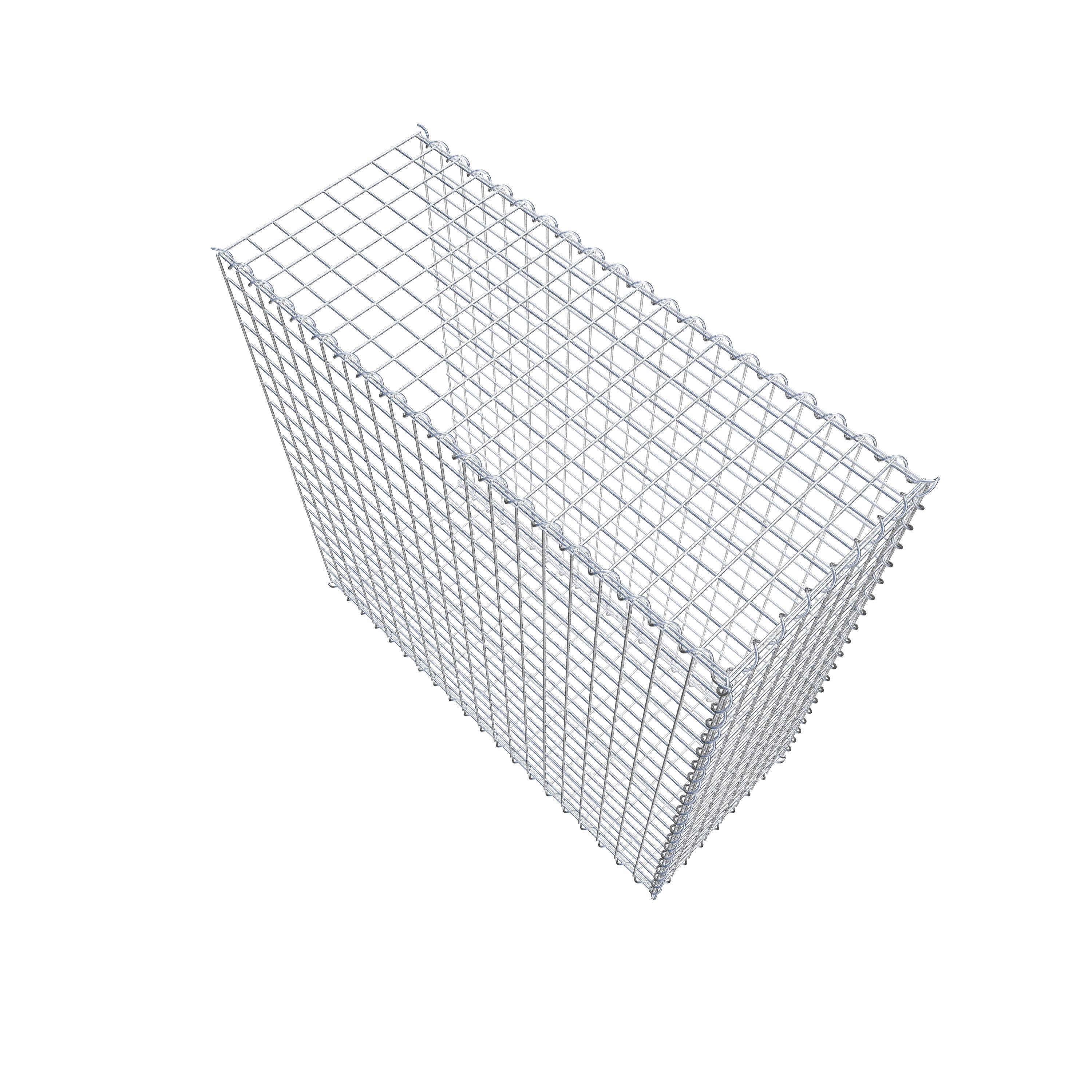 Opvokset gabion type 2 100 cm x 100 cm x 40 cm (L x H x D), maskestørrelse 5 cm x 5 cm, spiral