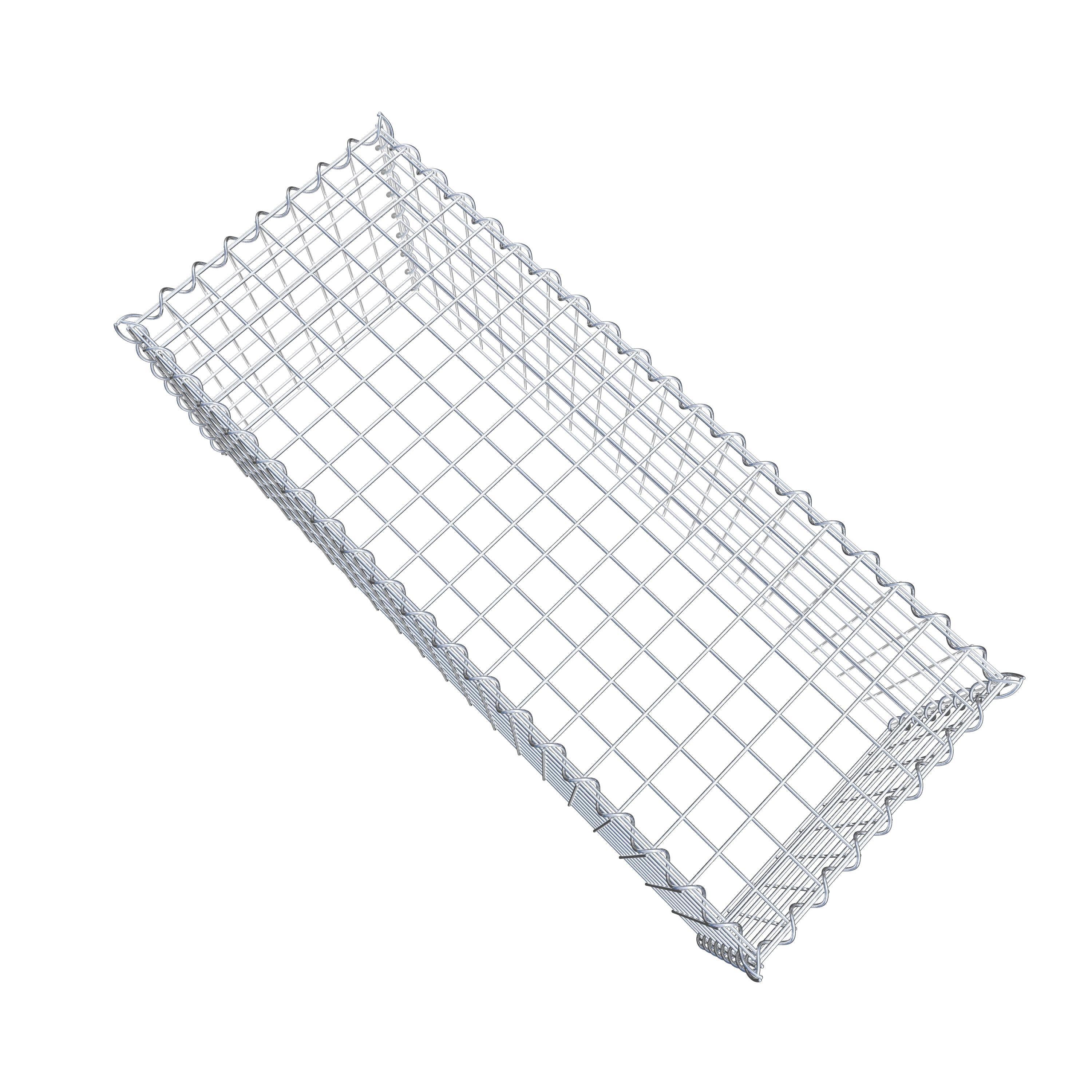 Opvokset gabion type 3 100 cm x 40 cm x 40 cm (L x H x D), maskestørrelse 5 cm x 5 cm, spiral