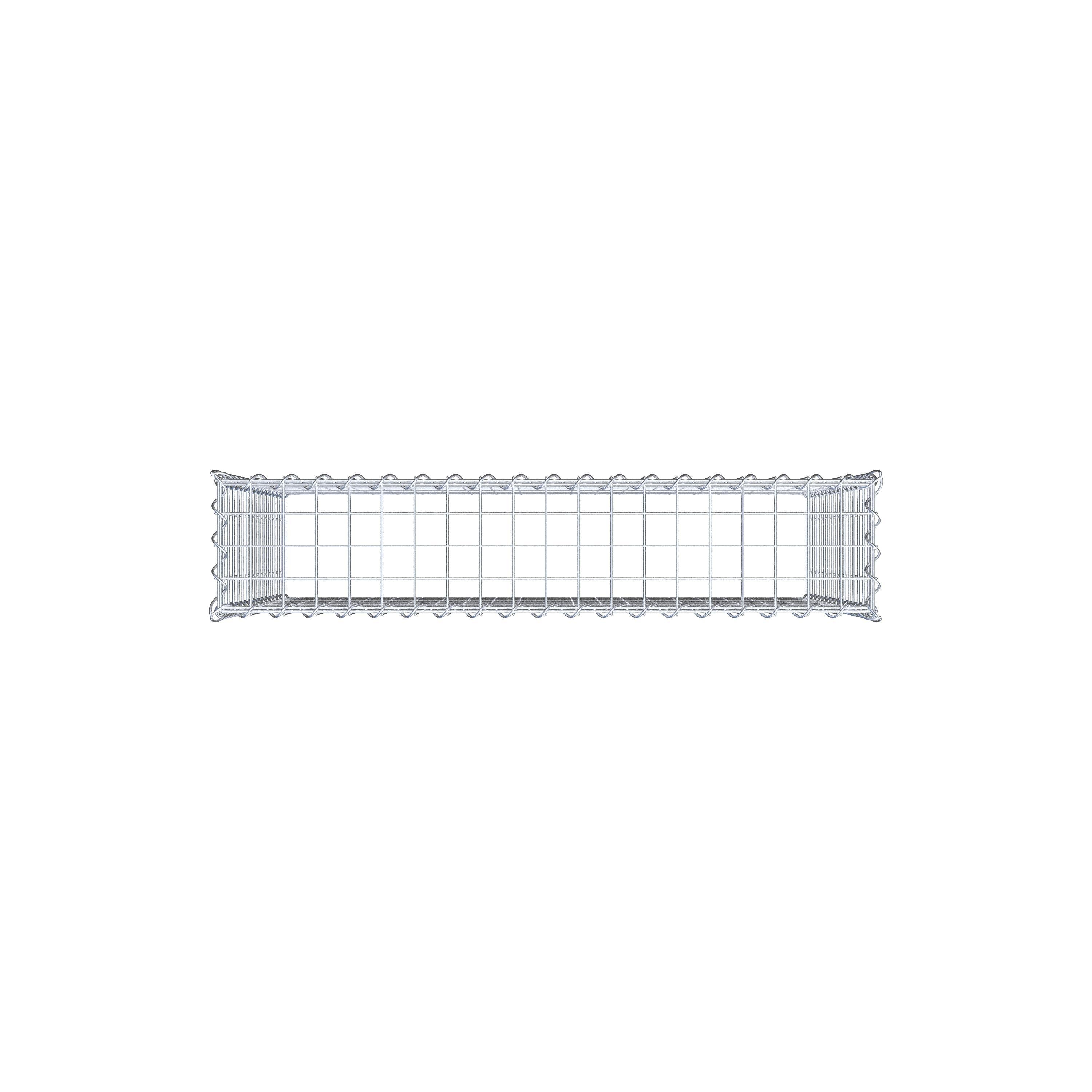 Gabbione aggiuntivo tipo 3 100 cm x 80 cm x 20 cm (L x H x P), dimensione maglia 5 cm x 5 cm, a spirale