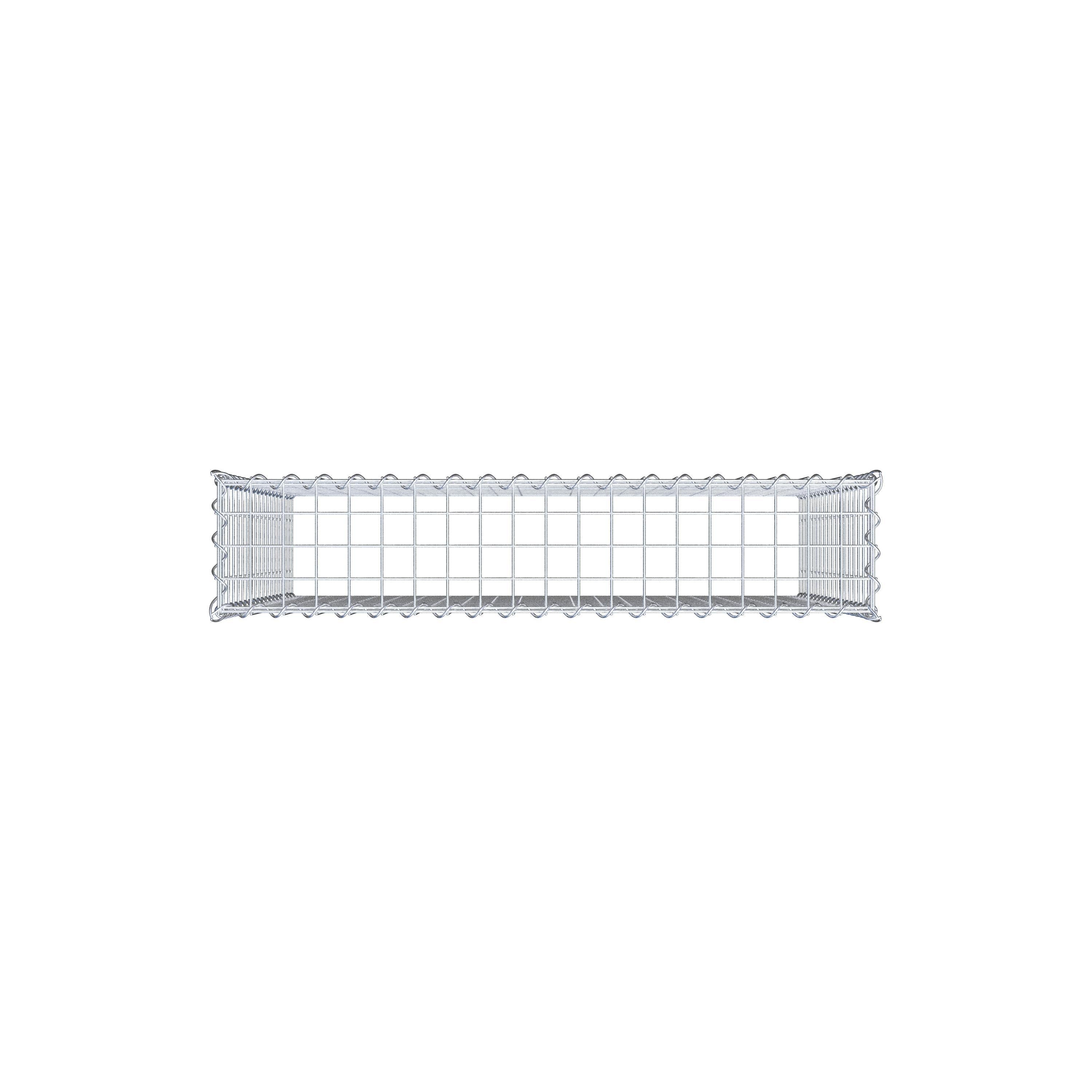 Gavión adulto tipo 3 100 cm x 90 cm x 20 cm (largo x alto x profundidad), tamaño de malla 5 cm x 5 cm, espiral