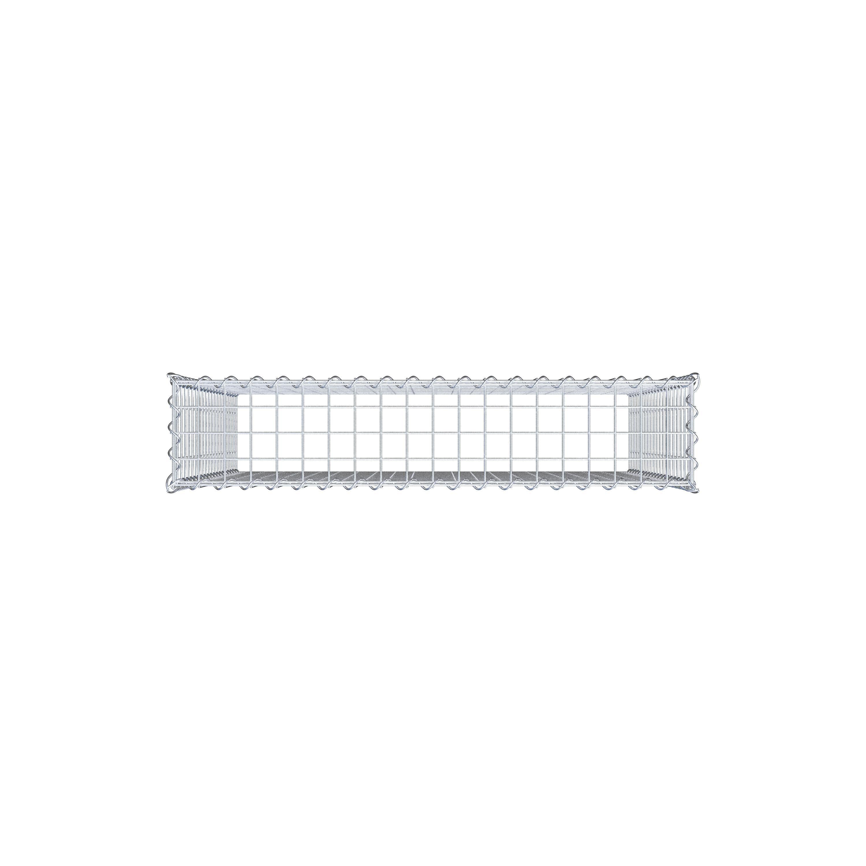 Grown-on gabion type 3 100 cm x 100 cm x 20 cm (L x H x D), mesh size 5 cm x 5 cm, spiral