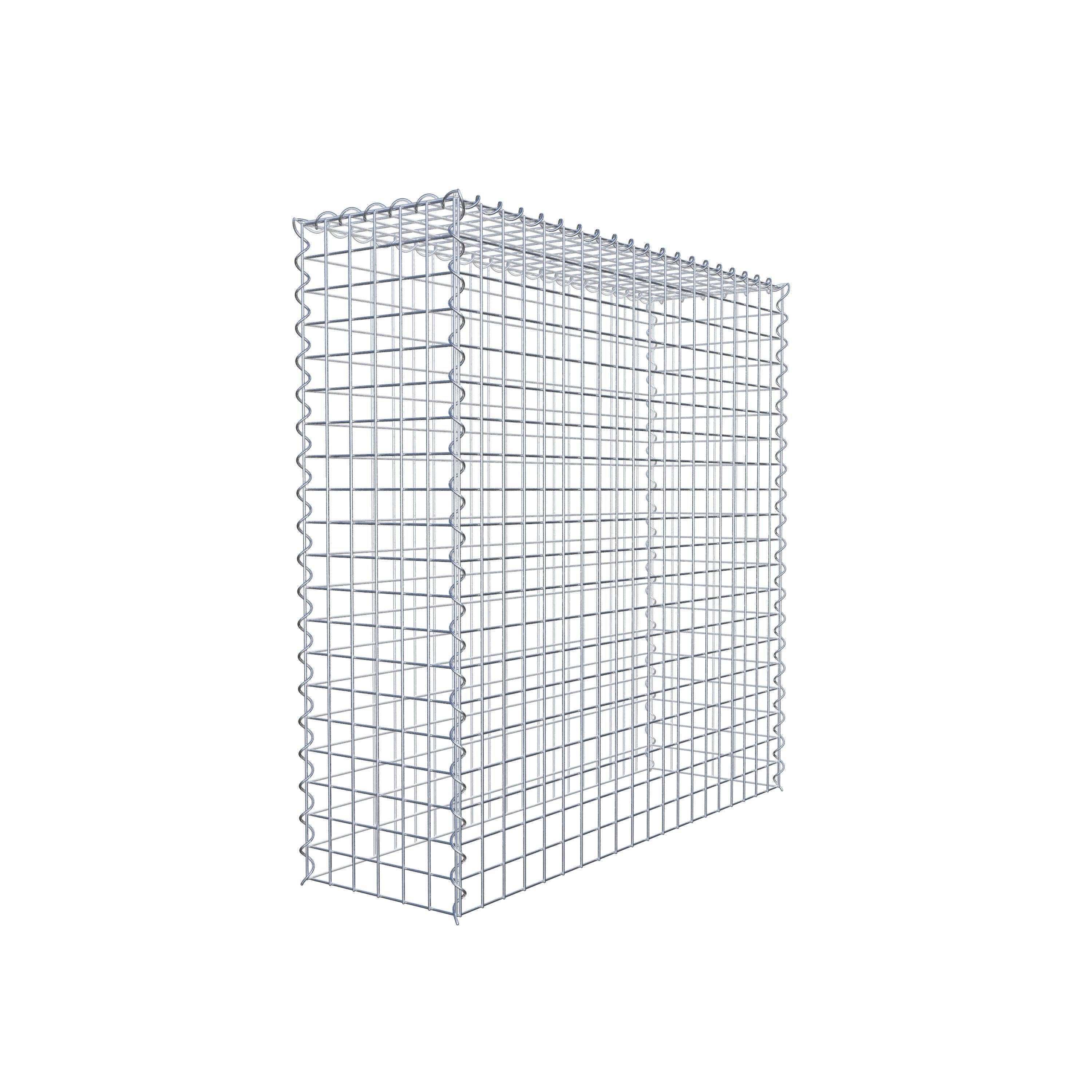 Grown-on gabion type 3 100 cm x 100 cm x 30 cm (L x H x D), mesh size 5 cm x 5 cm, spiral