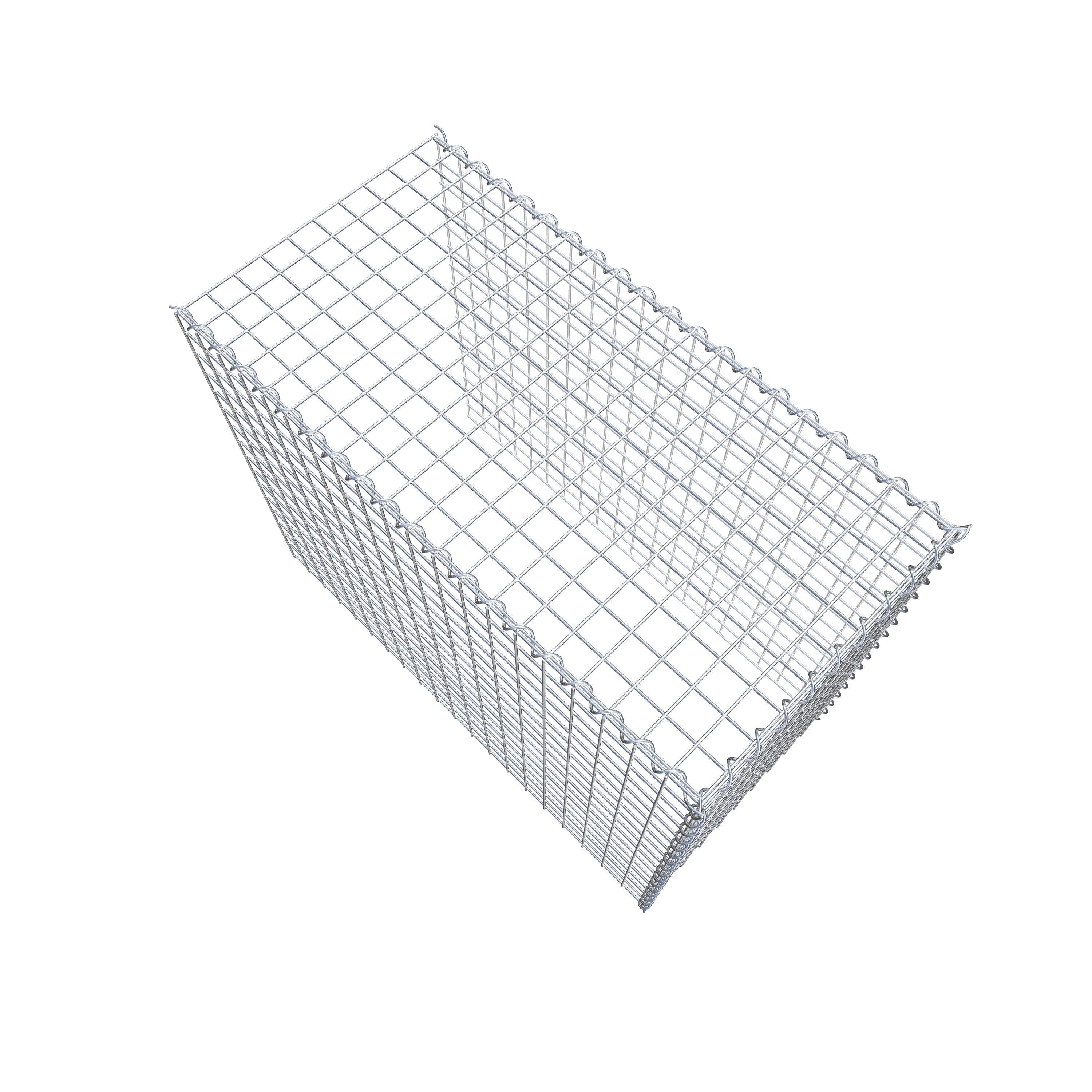 Grown-on gabion type 4 100 cm x 80 cm x 50 cm (L x H x D), mesh size 5 cm x 5 cm, spiral