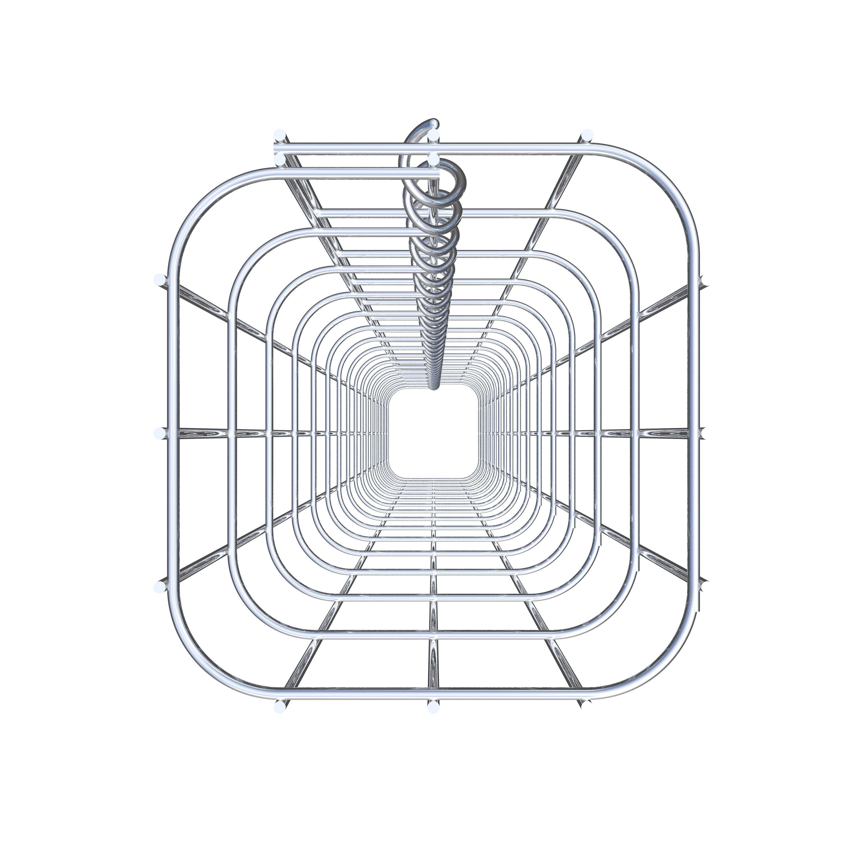 Gabionsøjle firkantet 17 cm x 17 cm, 160 cm højde, MW 5 cm x 10 cm