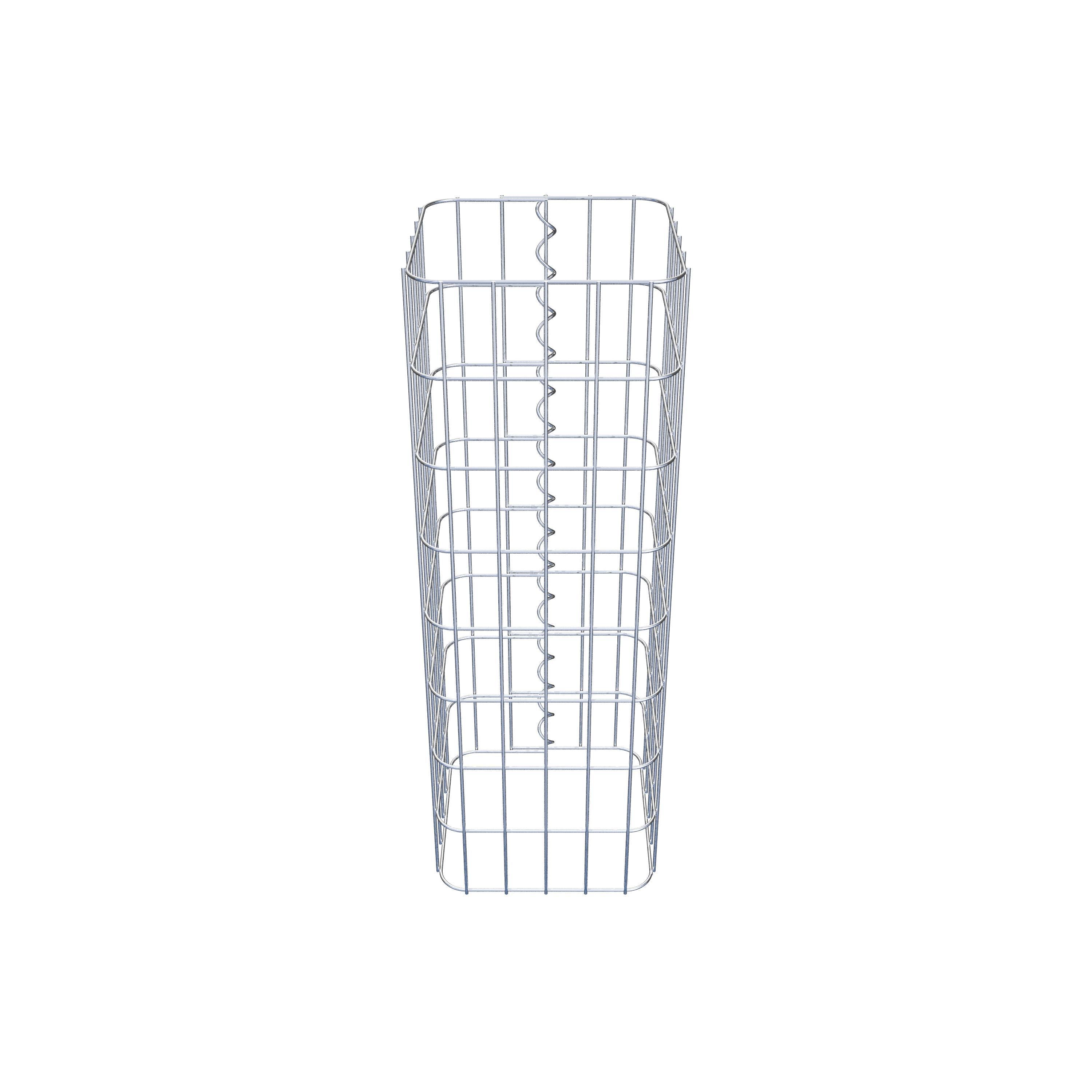 Gabionensäule eckig 27  cm x 27  cm, 80 cm Höhe, MW 5 cm x 10 cm