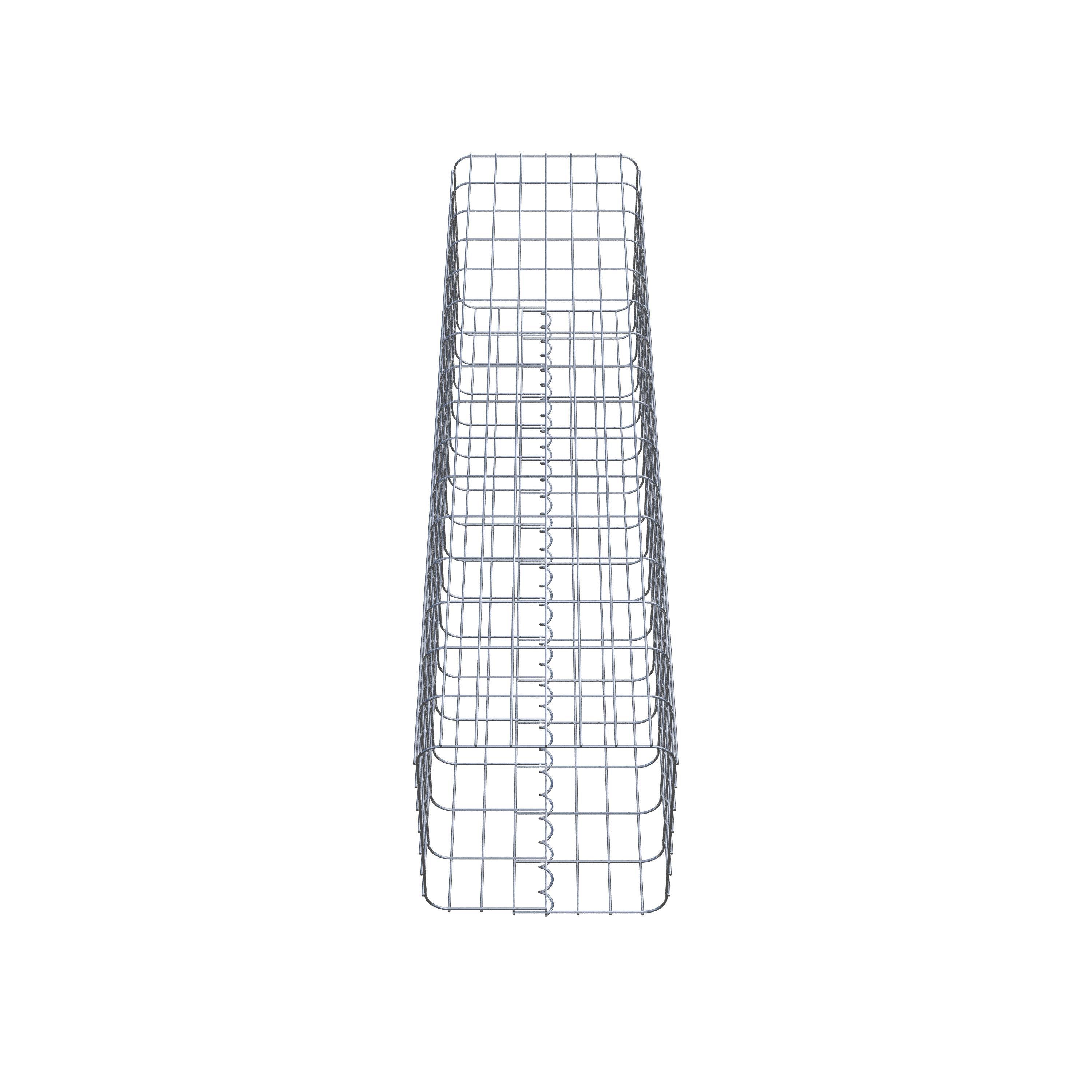 Gabion column square 37 cm x 37 cm, 160 cm height, MW 5 cm x 10 cm