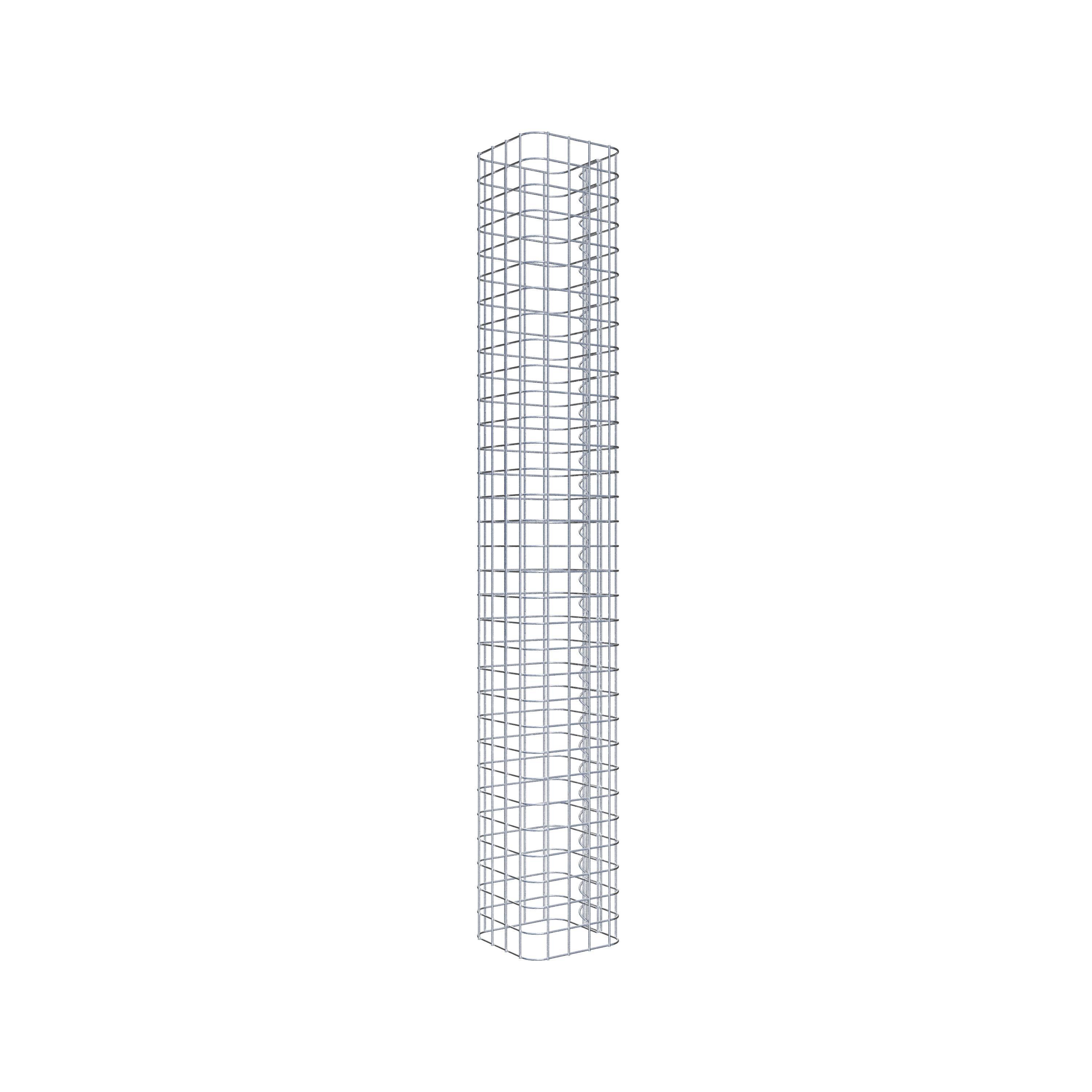 Gabion column square 22 cm x 22 cm, 160 cm height, MW 5 cm x 5 cm