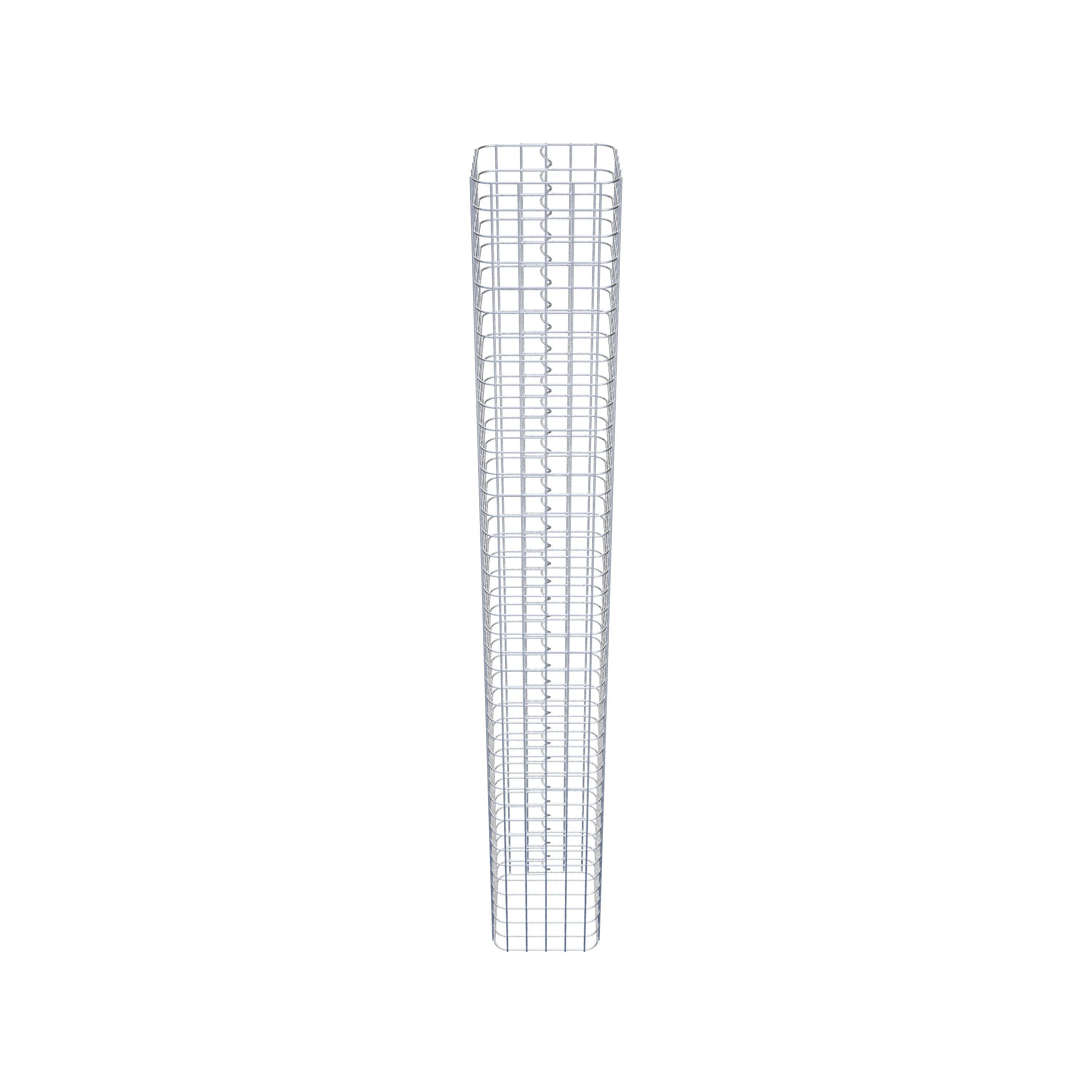 Gabion column square 27 cm x 27 cm, 200 cm high, MW 5 cm x 5 cm