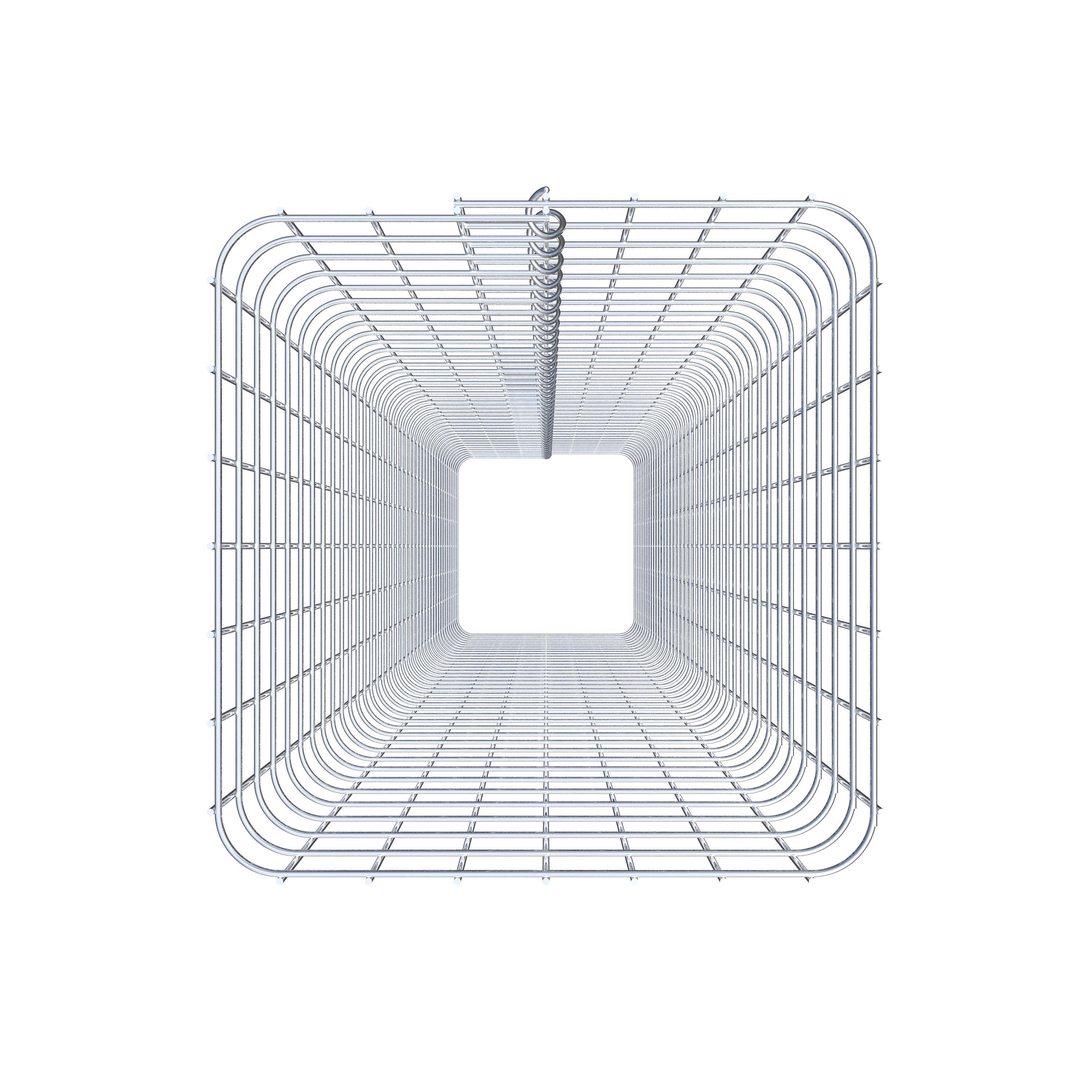 Gabionensäule eckig 37 cm x 37 cm, 200 cm Höhe, MW 5 cm x 5 cm