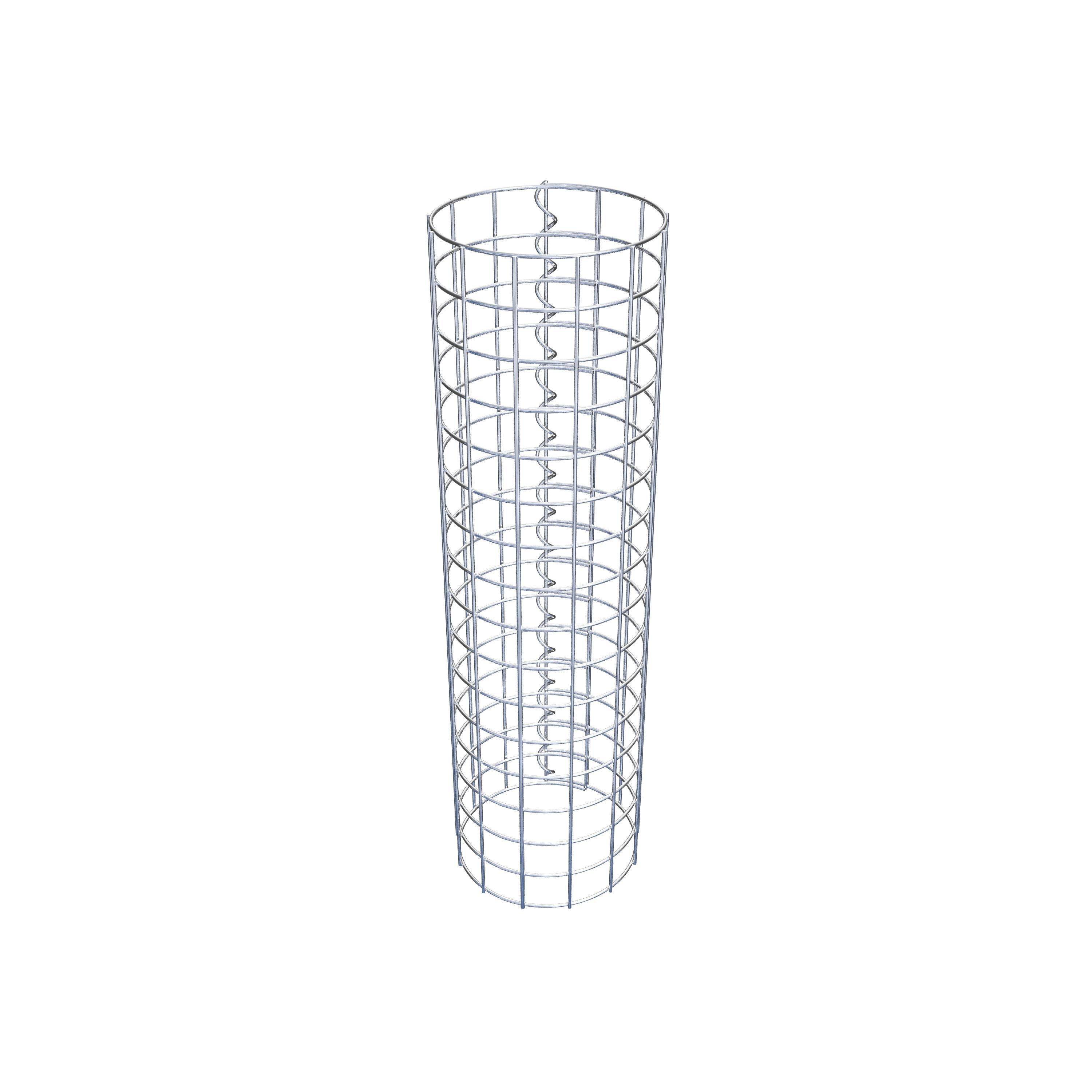 Gabionensäule rund 22 cm Durchmesser, 80 cm Höhe, Maschenweite 5 cm x 5 cm