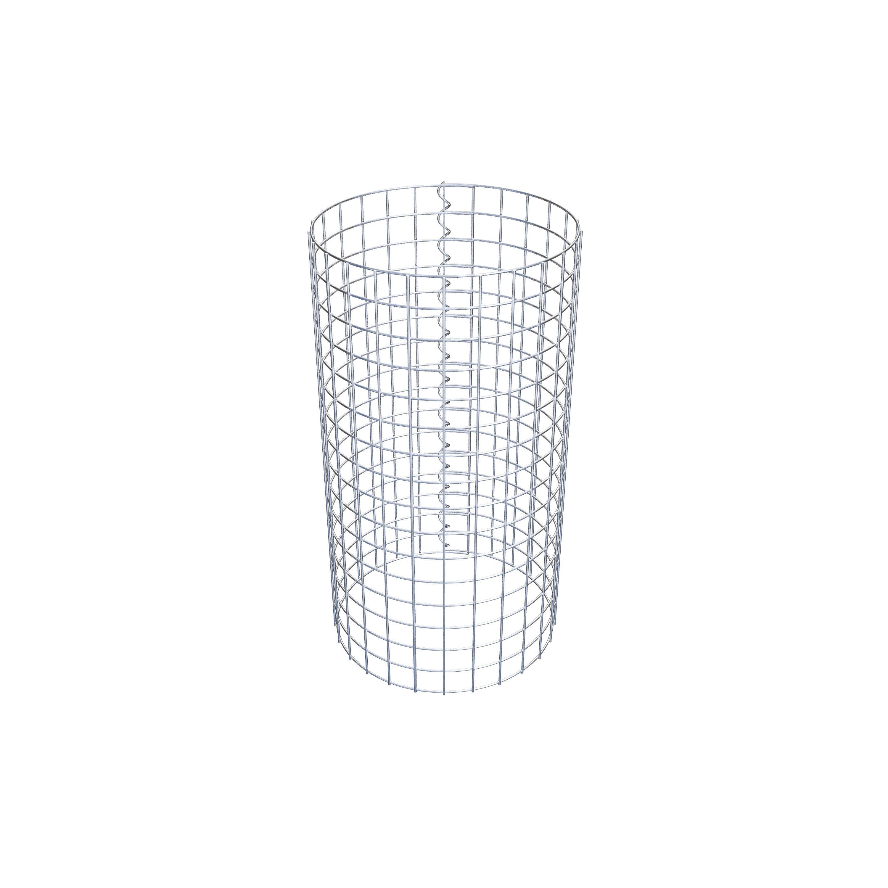 Gabionensäule rund 42  cm Durchmesser, 80  cm Höhe, Maschenweite 5 cm x 5 cm