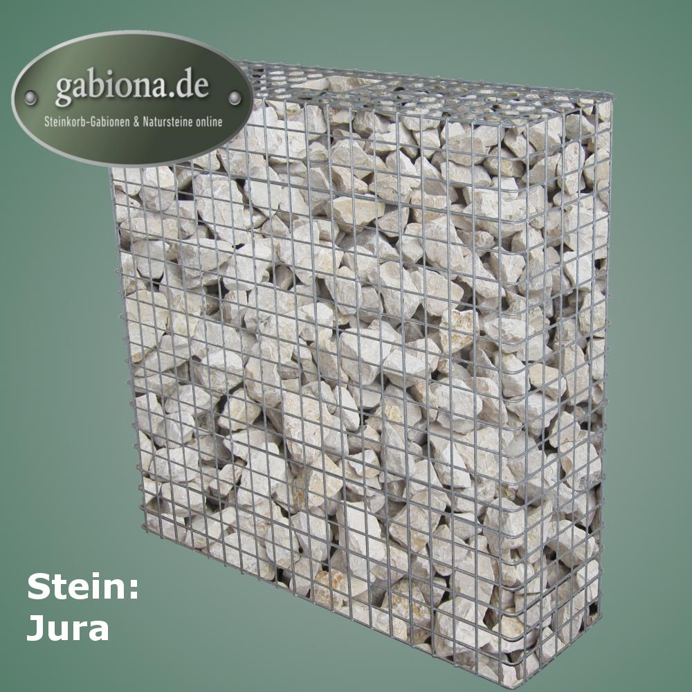 Gabion hot-dip galvanized 102 cm x 102 cm x 32 cm, mesh size 5 cm x 5 cm, fully welded