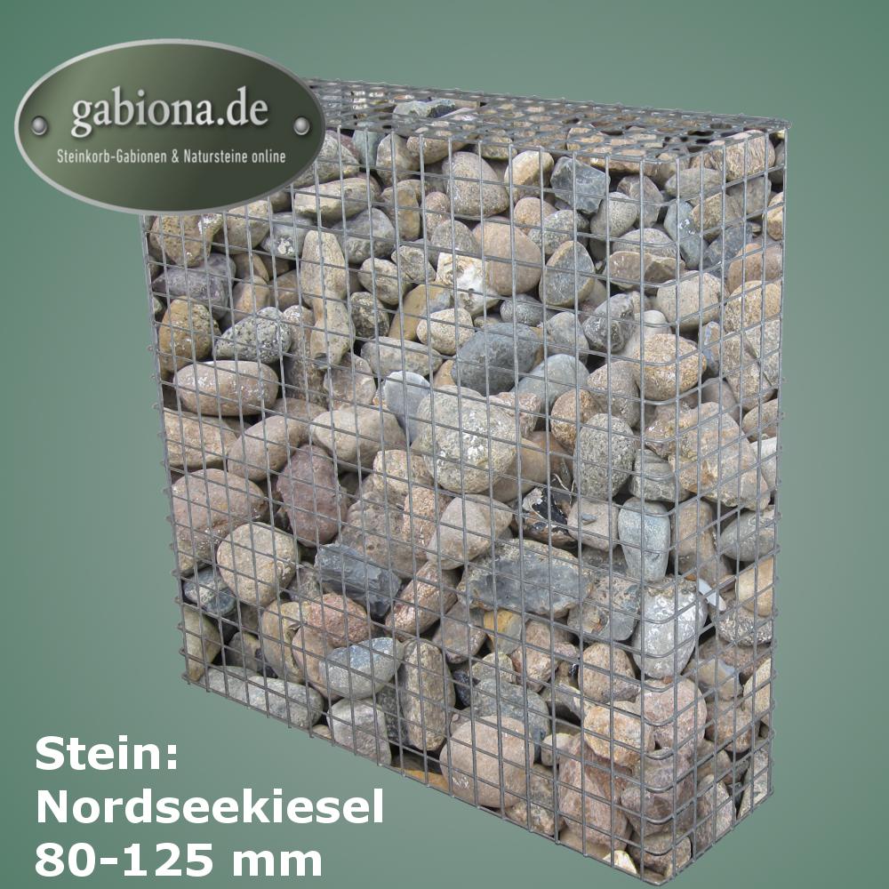 Gabion hot-dip galvanized 102 cm x 102 cm x 32 cm, mesh size 5 cm x 5 cm, fully welded