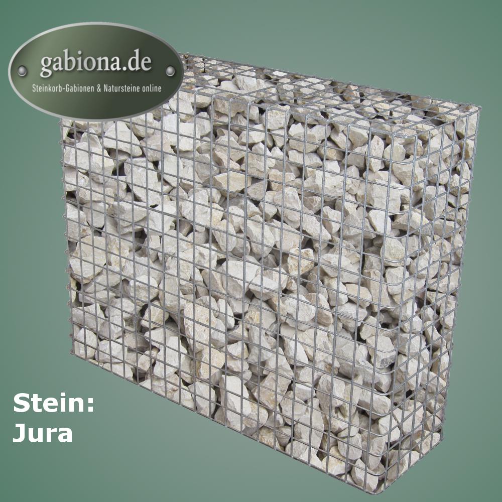 Gabion varmgalvaniseret 102 cm x 82 cm x 32 cm, maskestørrelse 5 cm x 5 cm, fuldsvejset