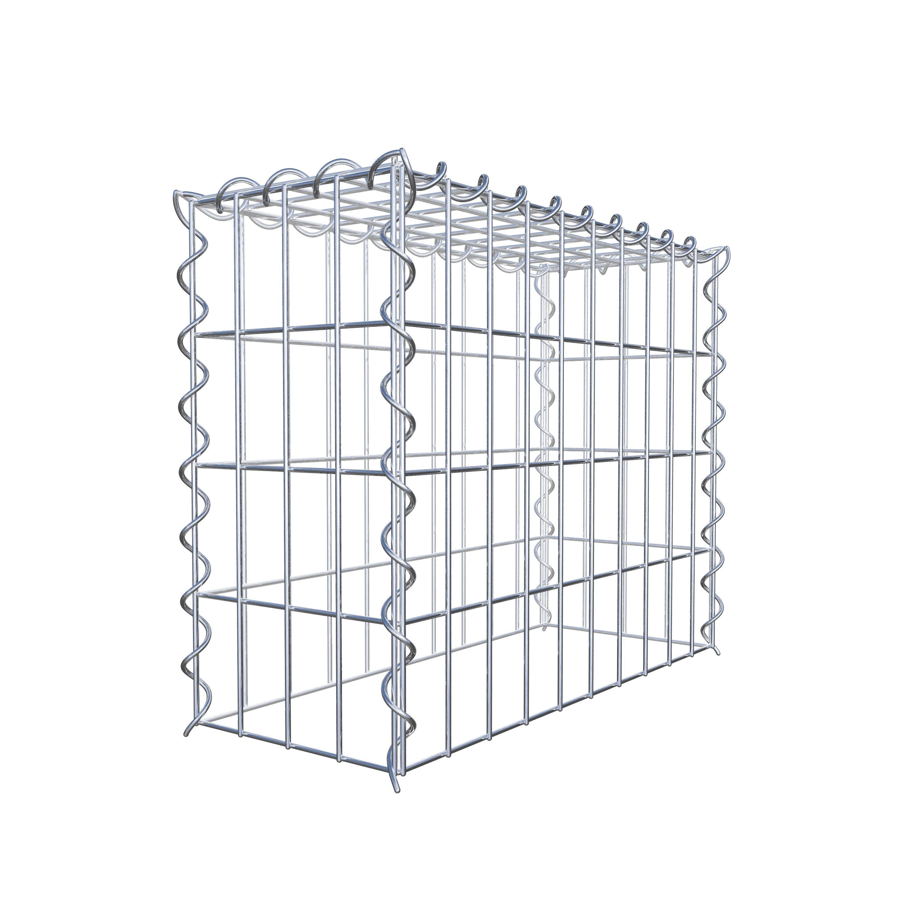 Anbaugabione Typ 3 50 cm x 40 cm x 20 cm (L x H x T), Maschenweite 5 cm x 10 cm, Spirale