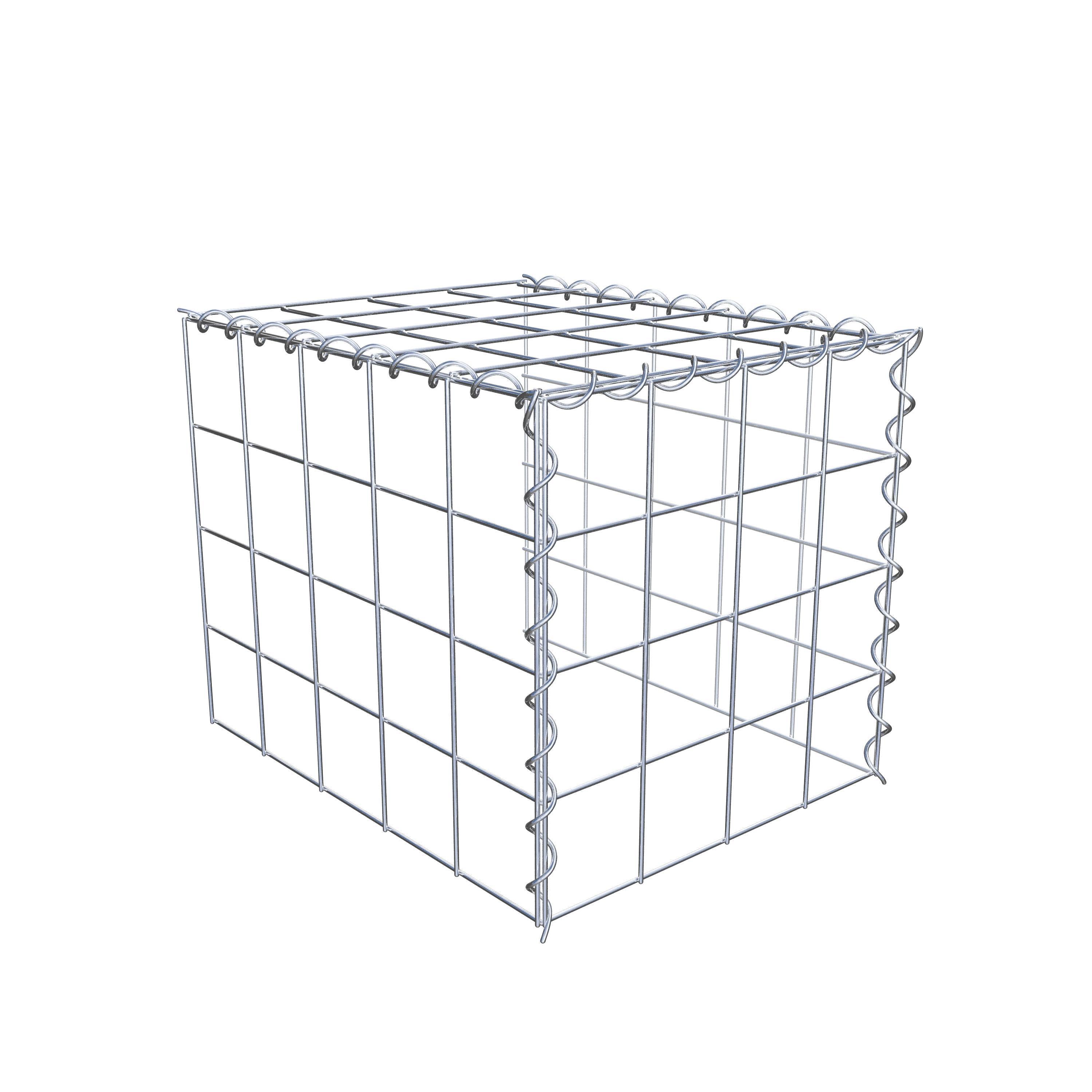 Grown-on gabion type 4 50 cm x 40 cm x 40 cm (L x H x D), mesh size 10 cm x 10 cm, spiral