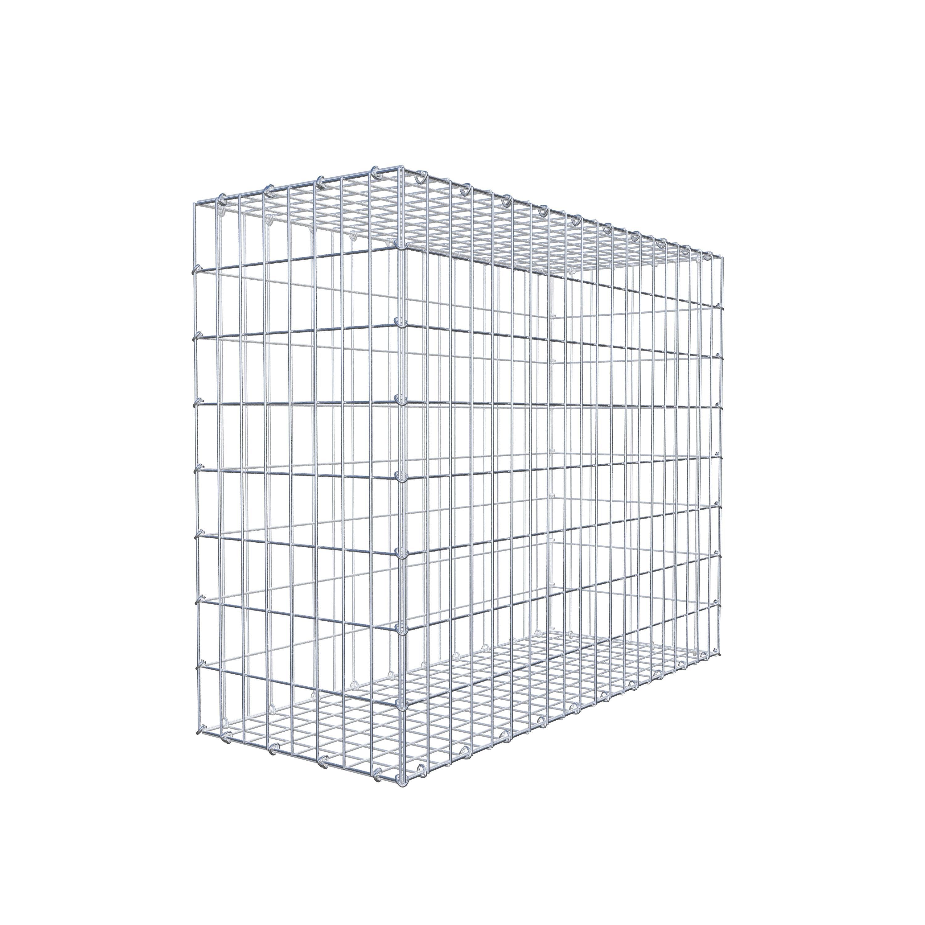 Gabion 100 cm x 80 cm x 40 cm (L x H x D), maskestørrelse 5 cm x 10 cm, C-ring