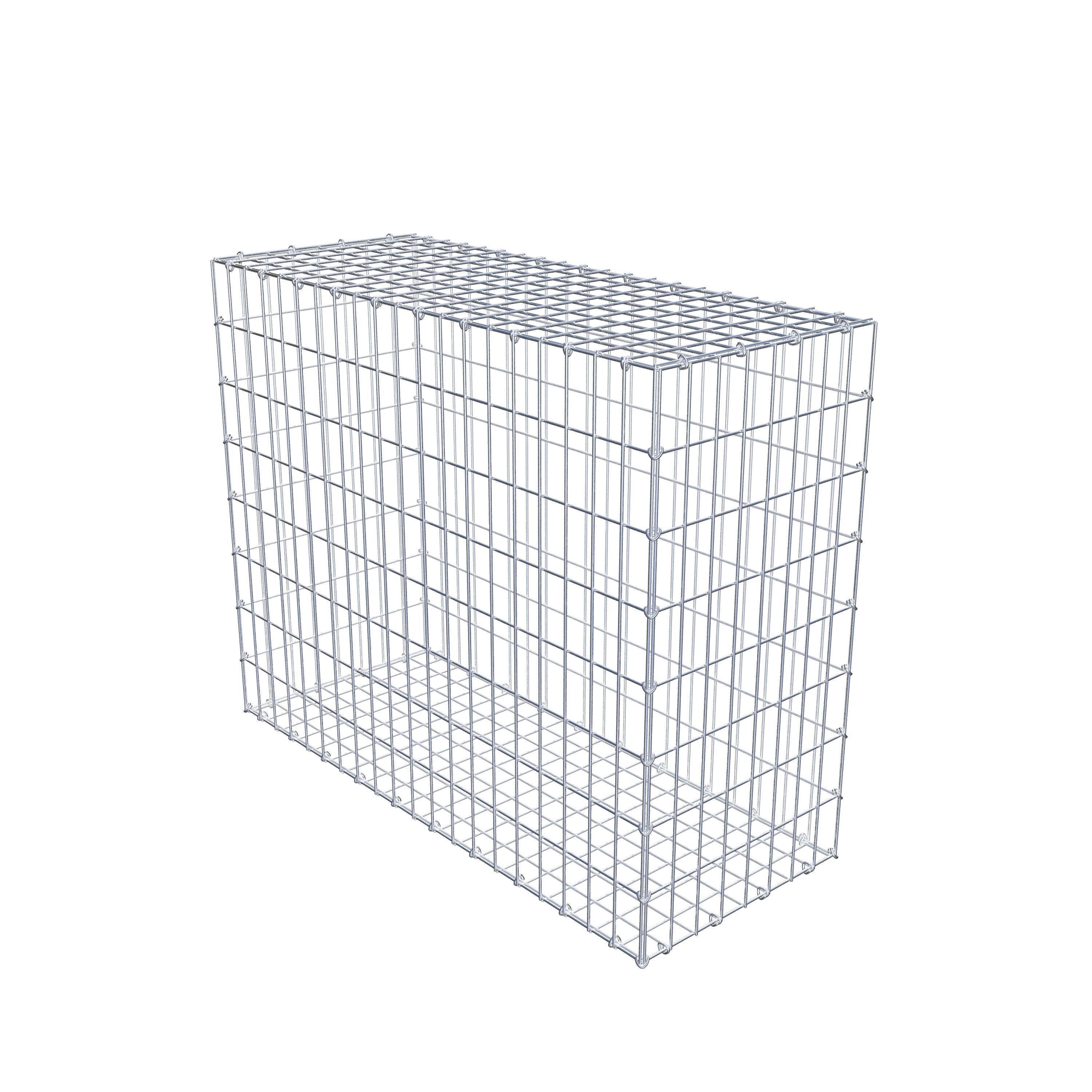 Gabion 100 cm x 80 cm x 40 cm (L x H x D), maskestørrelse 5 cm x 10 cm, C-ring