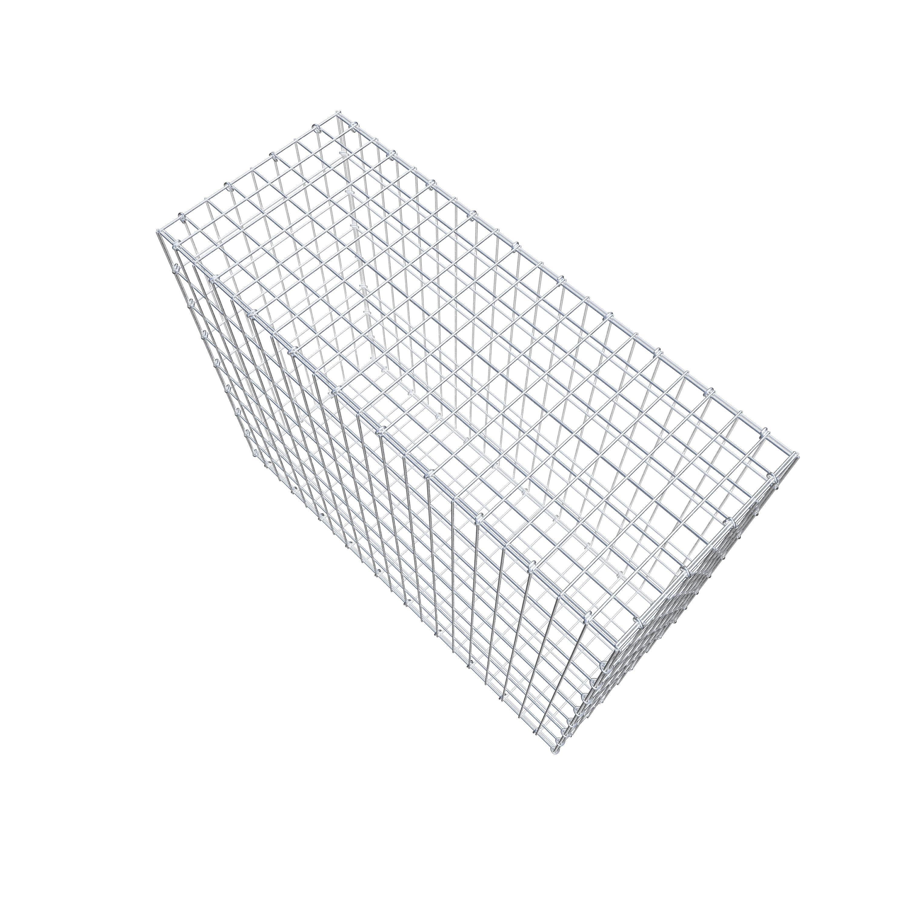 Gabion 100 cm x 80 cm x 40 cm (L x H x D), maskestørrelse 5 cm x 10 cm, C-ring