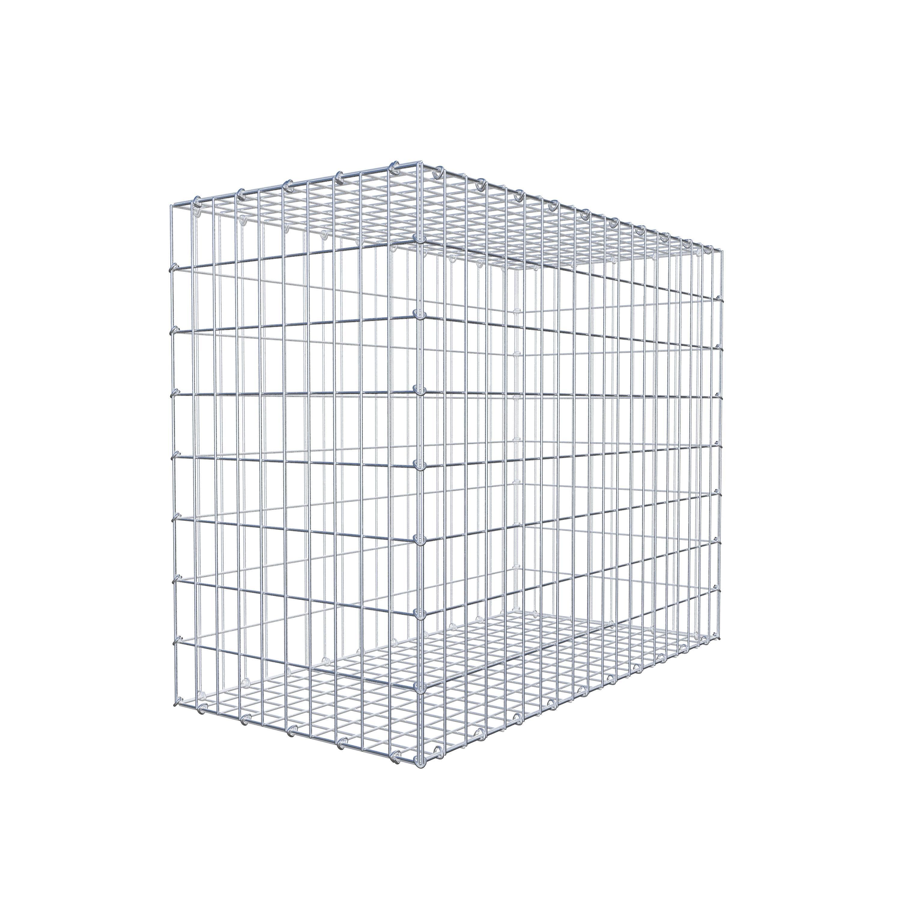 Gabion 100 cm x 80 cm x 50 cm (L x H x D), maskestørrelse 5 cm x 10 cm, C-ring