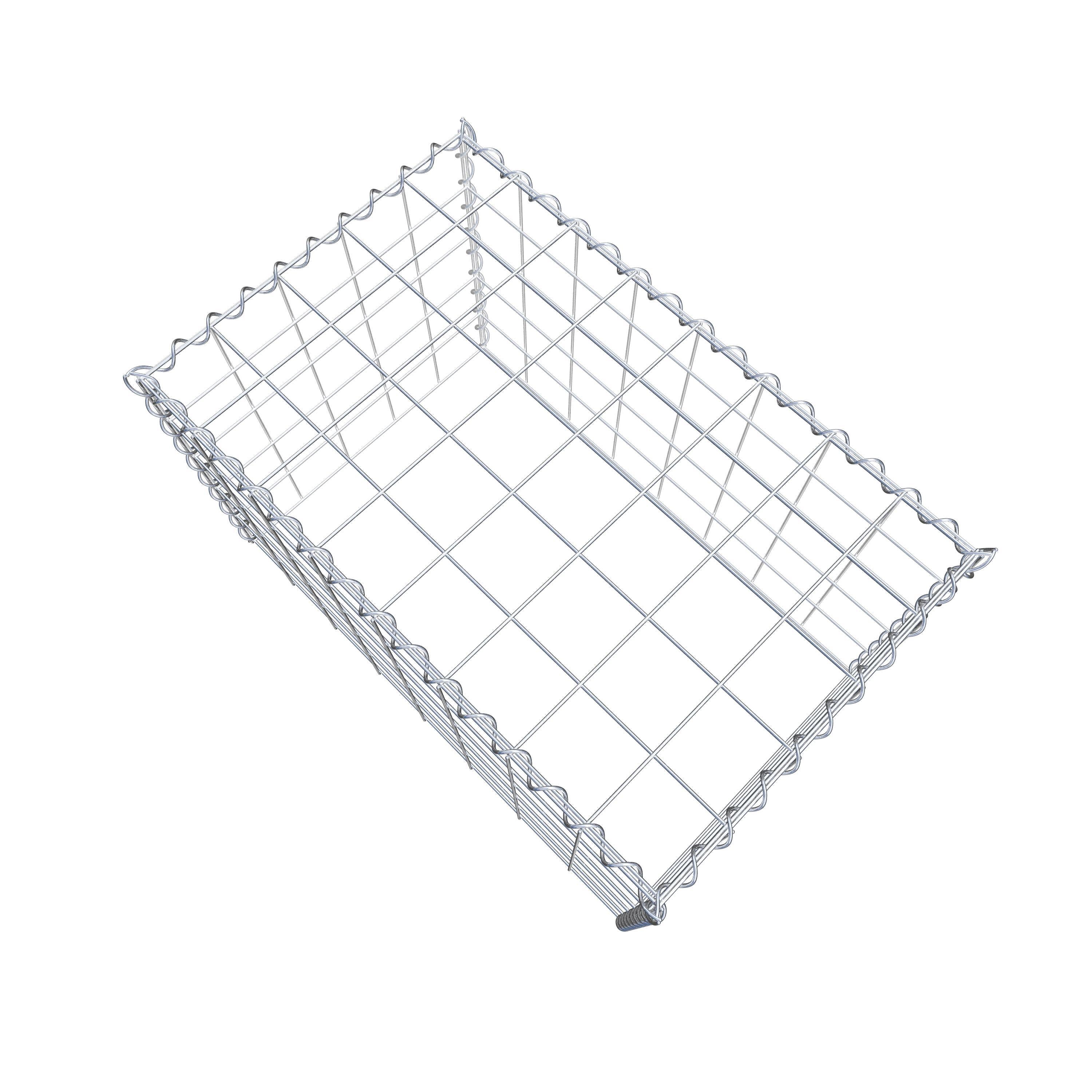 Opvokset gabion type 3 80 cm x 50 cm x 50 cm (L x H x D), maskestørrelse 10 cm x 10 cm, spiral