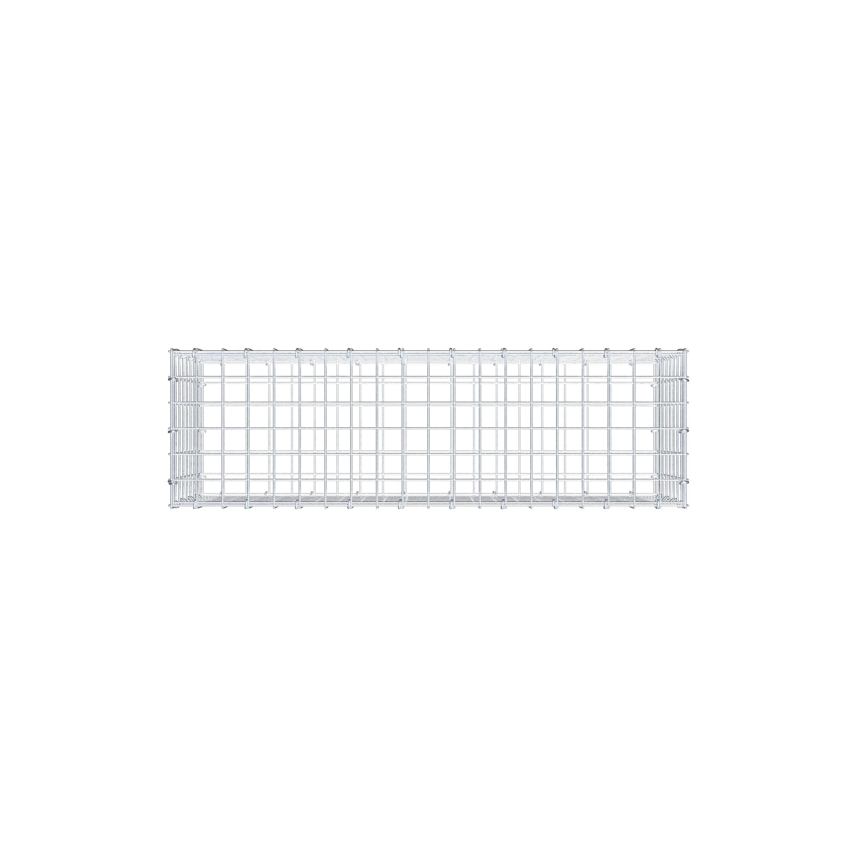 Gabione 100 cm x 40 cm x 30 cm (L x H x T), Maschenweite 5 cm x 5 cm, C-Ring