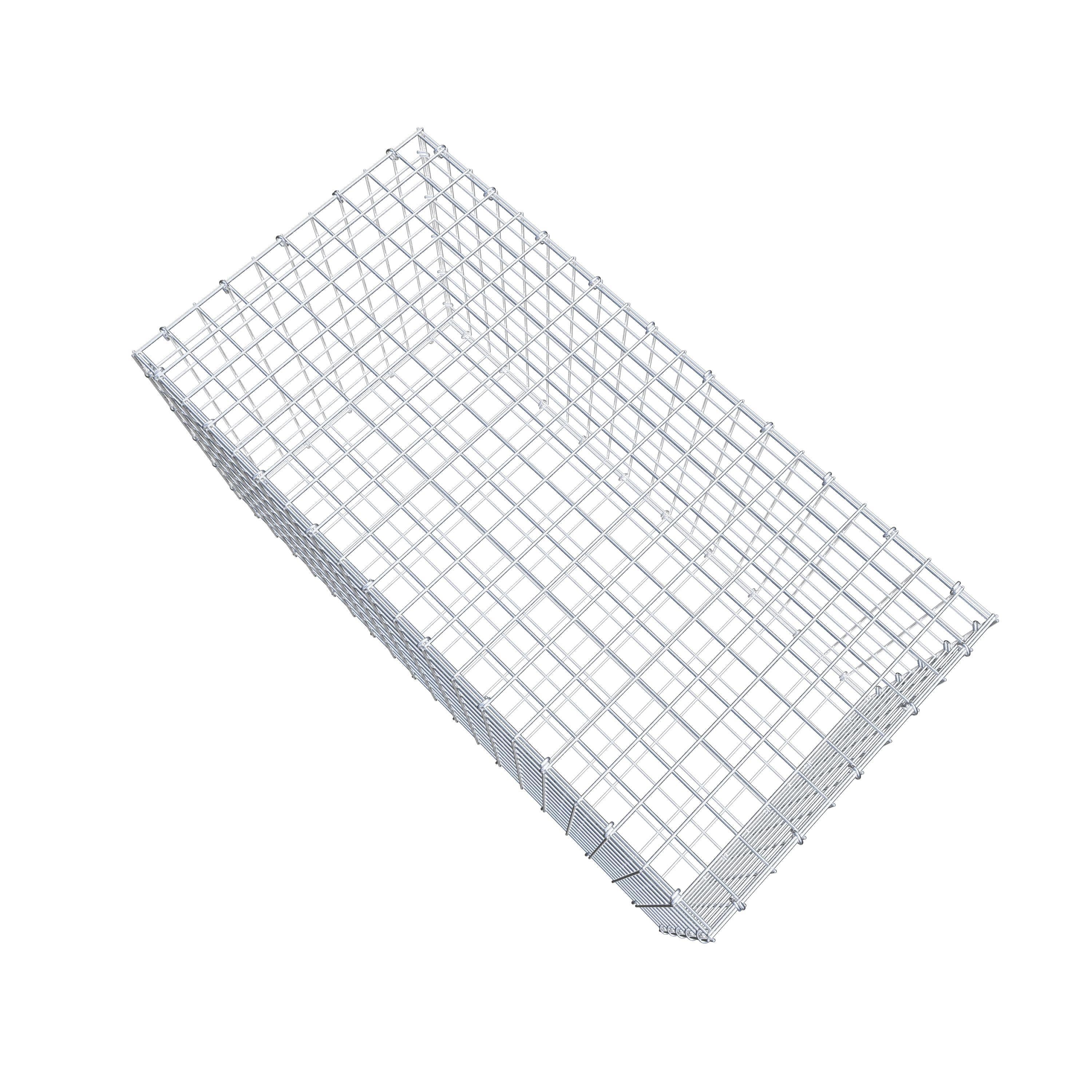 Gabione 100 cm x 50 cm x 50 cm (L x H x T), Maschenweite 5 cm x 5 cm, C-Ring