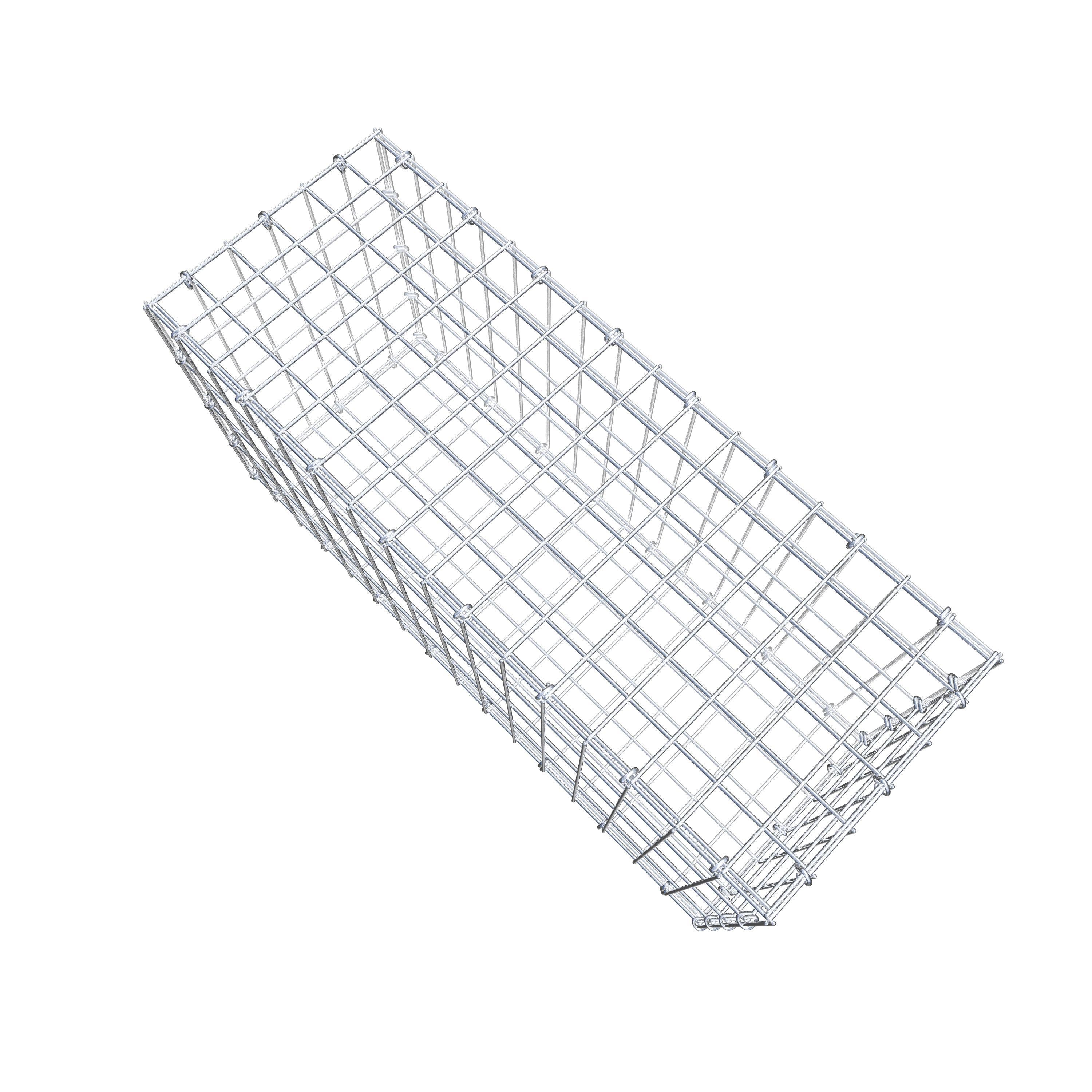 Gabion 80 cm x 40 cm x 30 cm (L x H x D), maskestørrelse 5 cm x 10 cm, C-ring